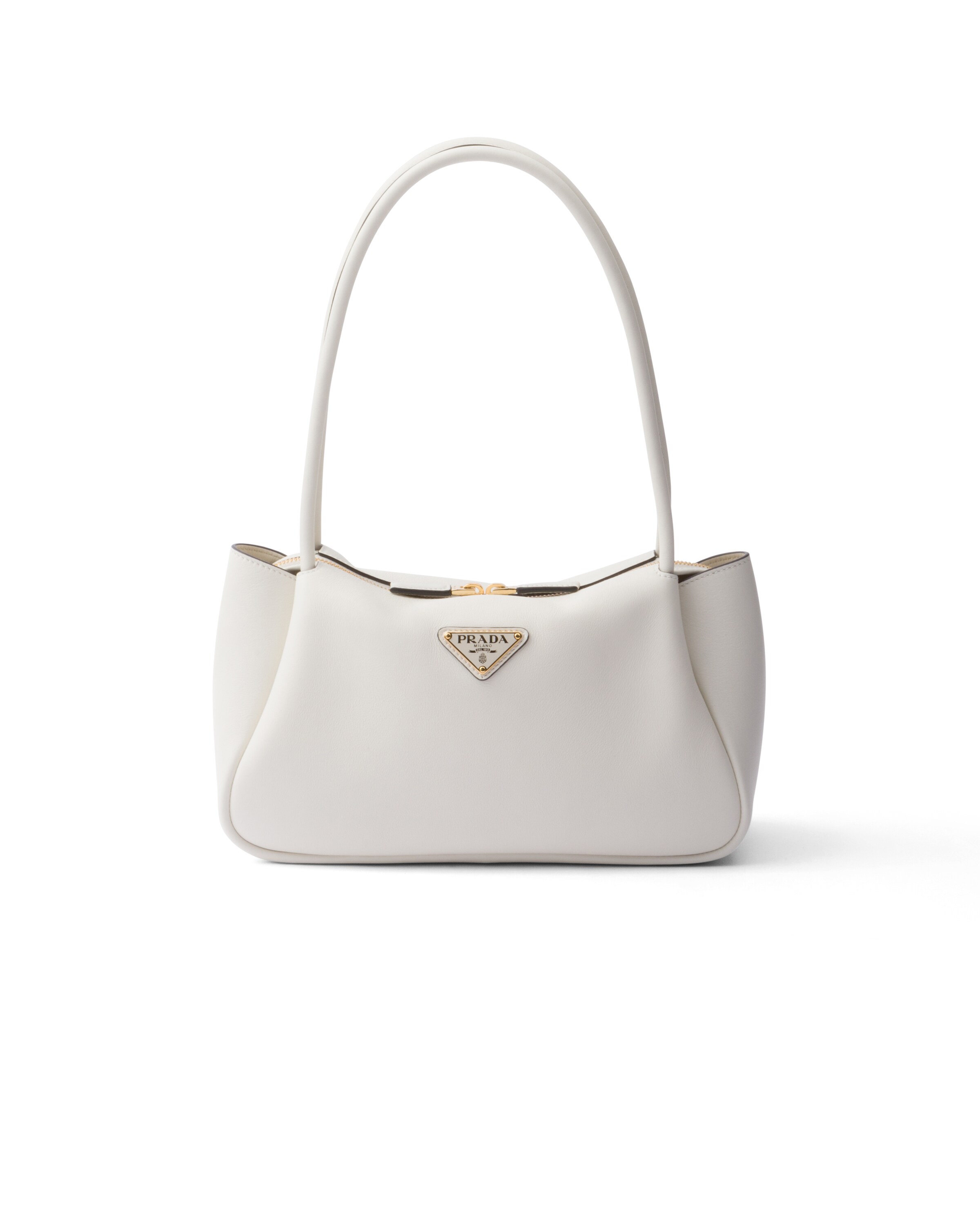 Prada Darling Mittelgroße Handtasche Aus Leder, Damen, Weiss