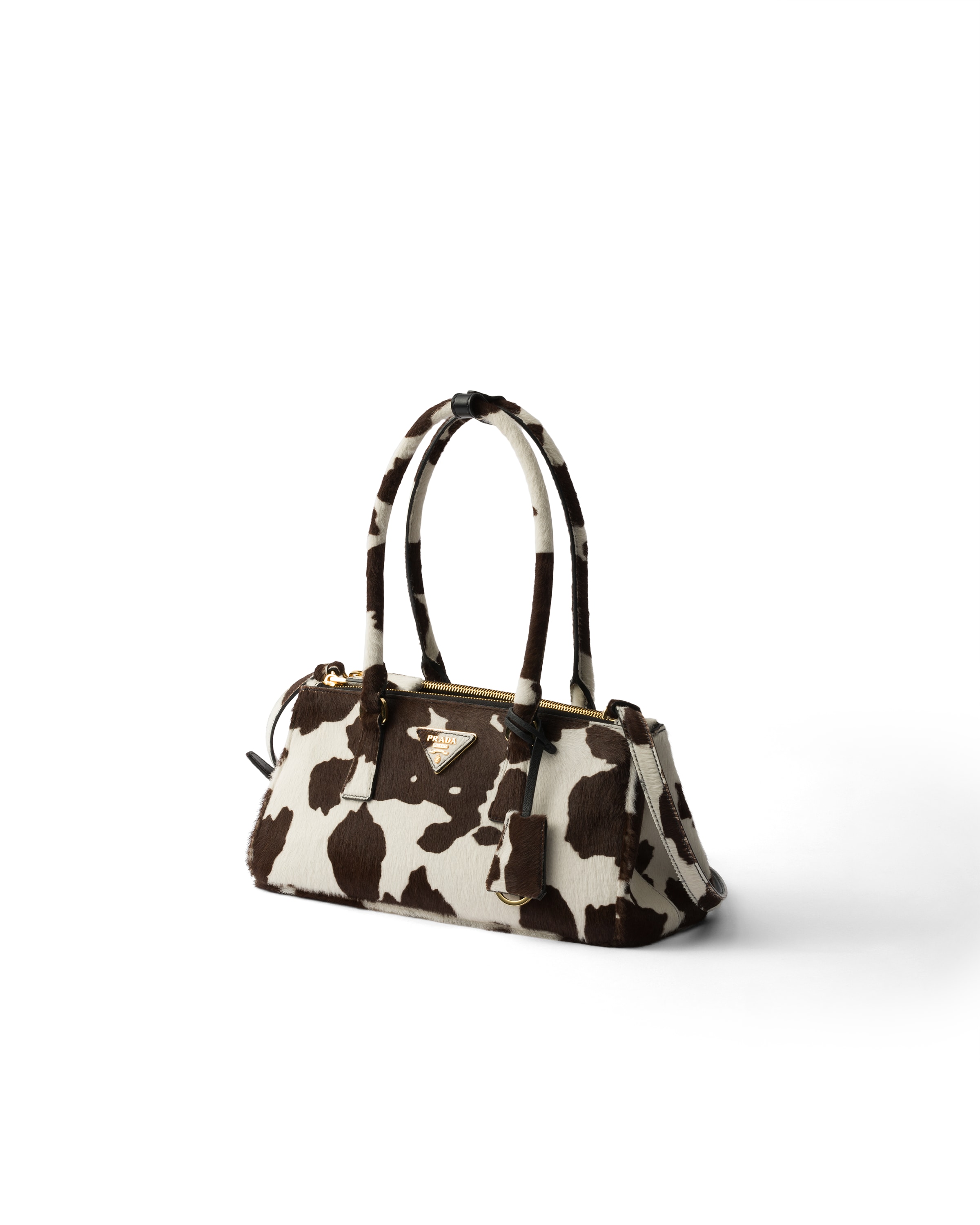 Prada Bonnie Medium Printed Leather Handbag In Multi