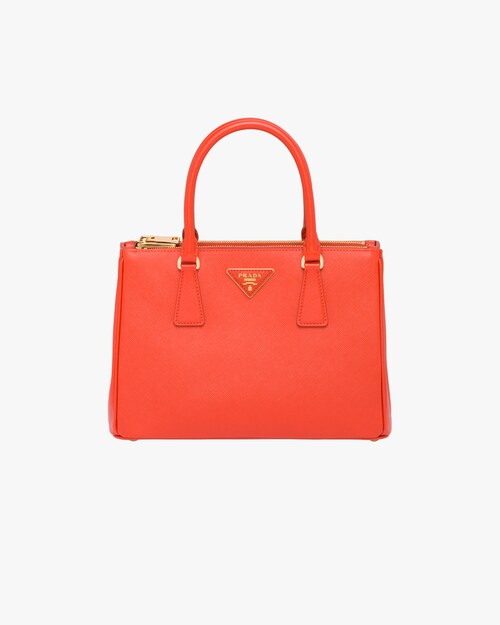 orange prada purse