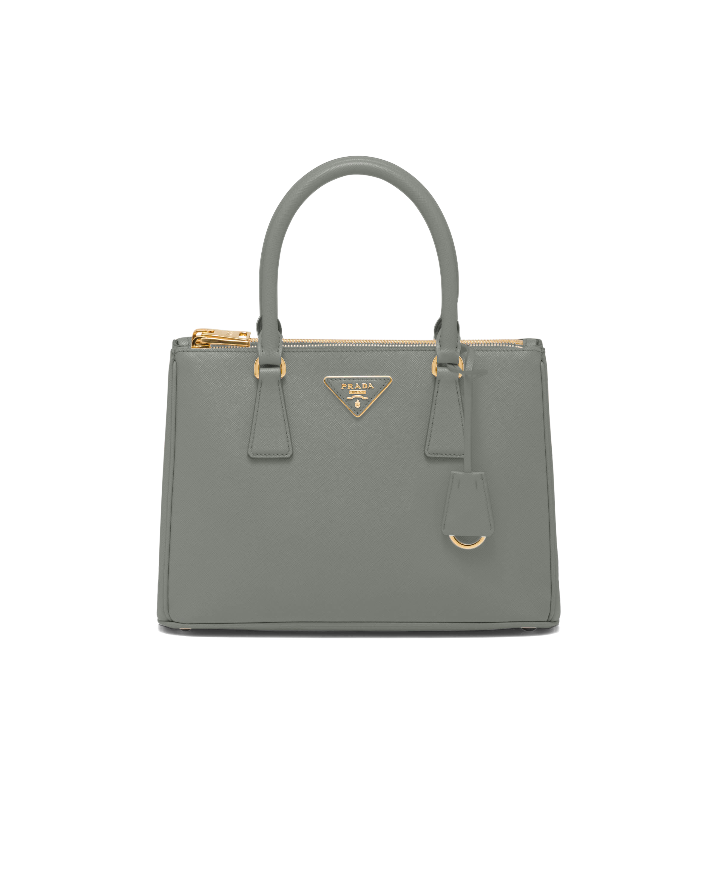 Shop Prada Medium  Galleria Saffiano Leather Bag In Slate Gray