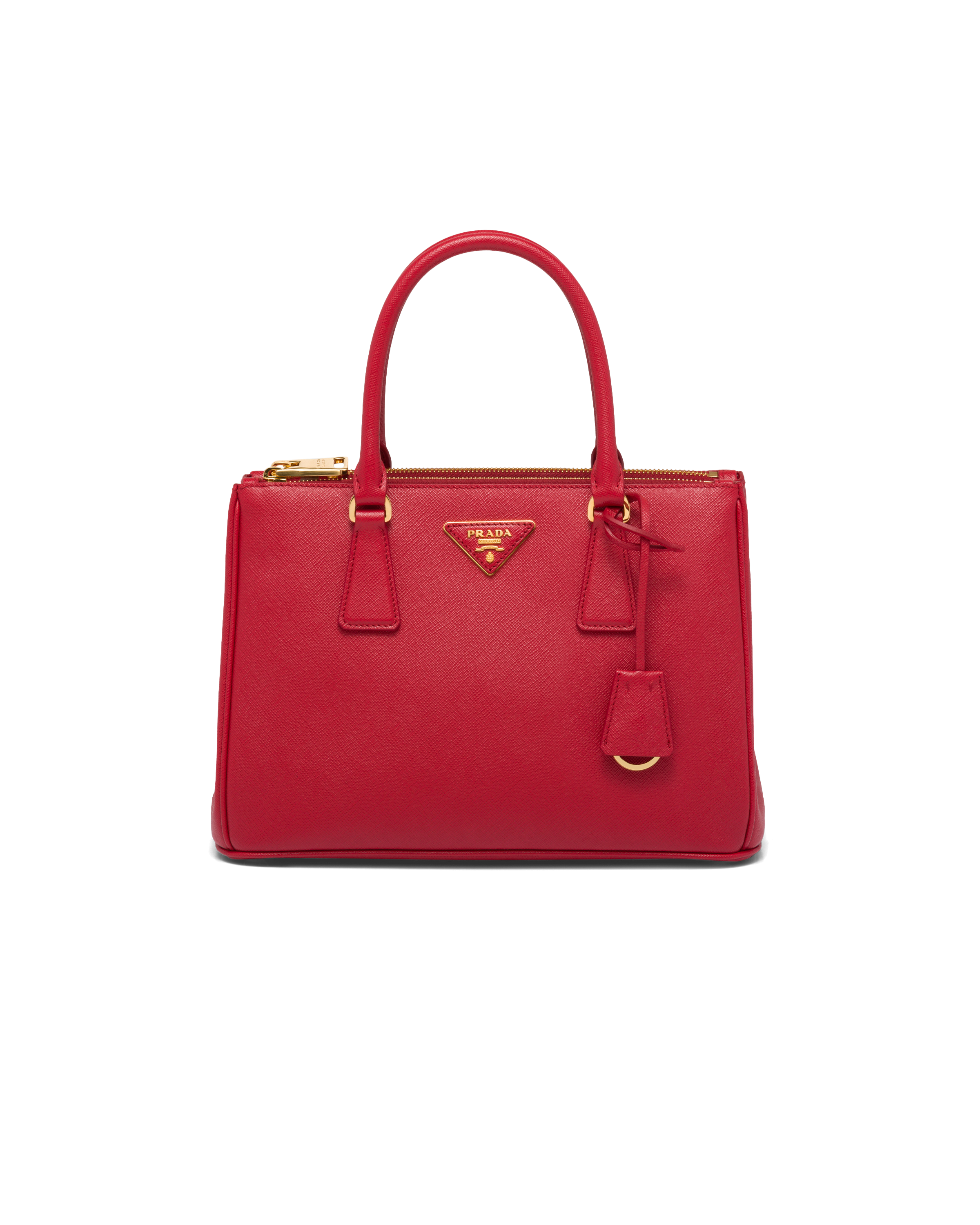 Prada Galleria Saffiano Leather Medium Bag In Red ModeSens
