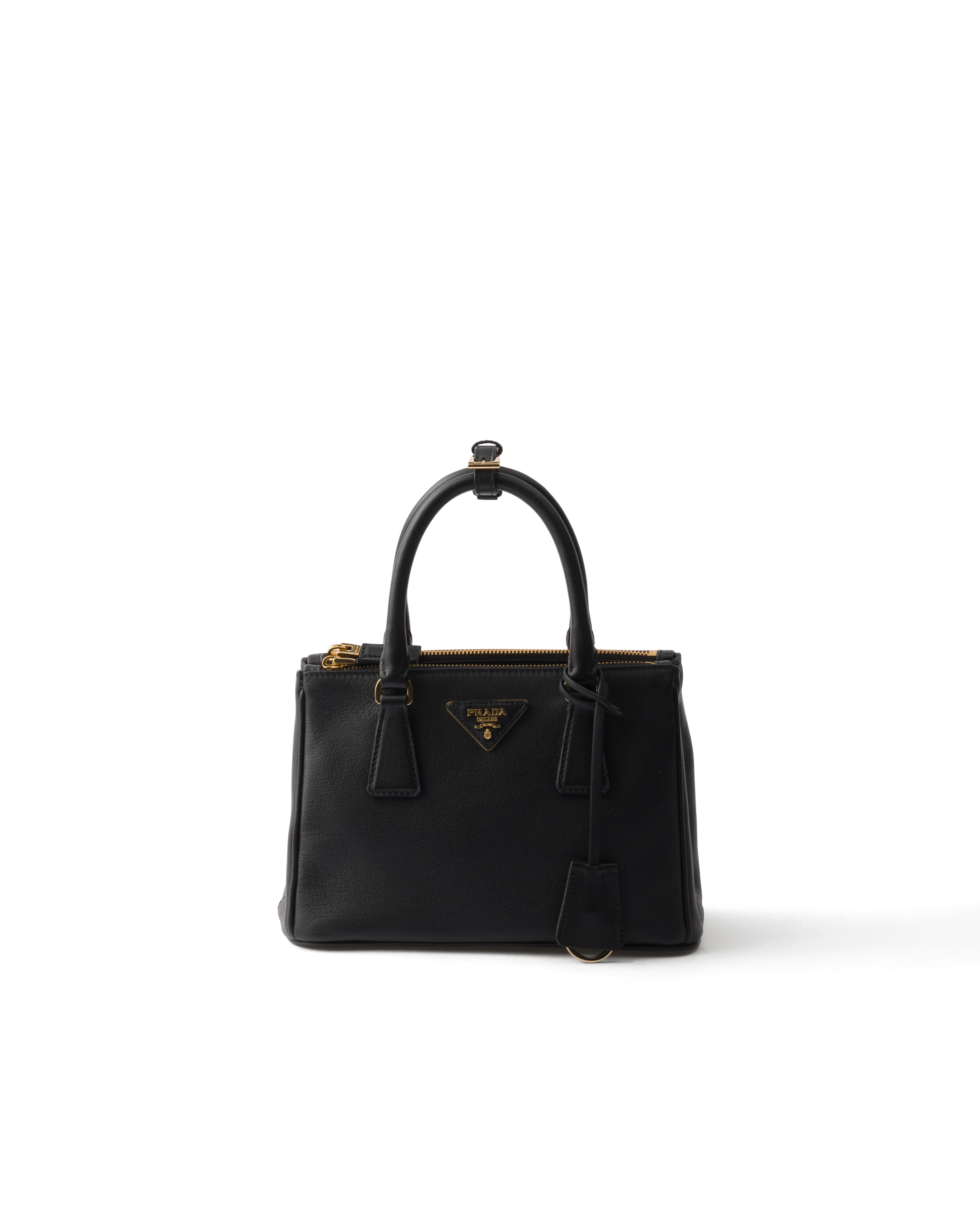 Borsa Prada Galleria Small In Pelle, Donna, Nero