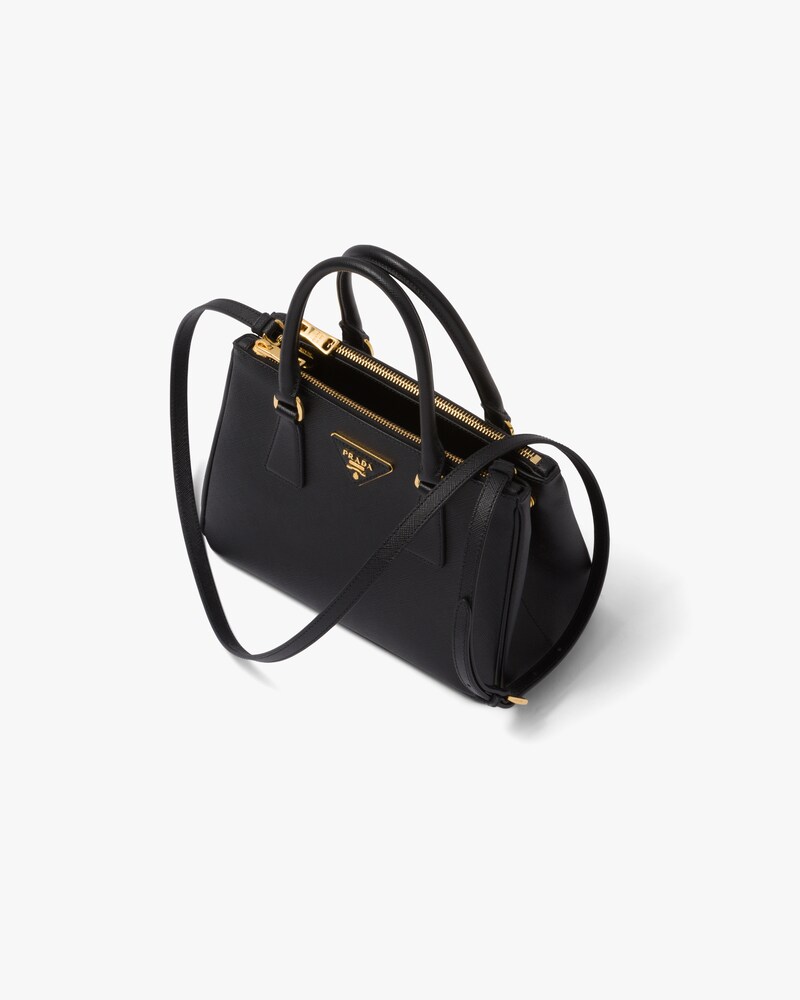 Black Prada Galleria Saffiano leather small bag | Prada