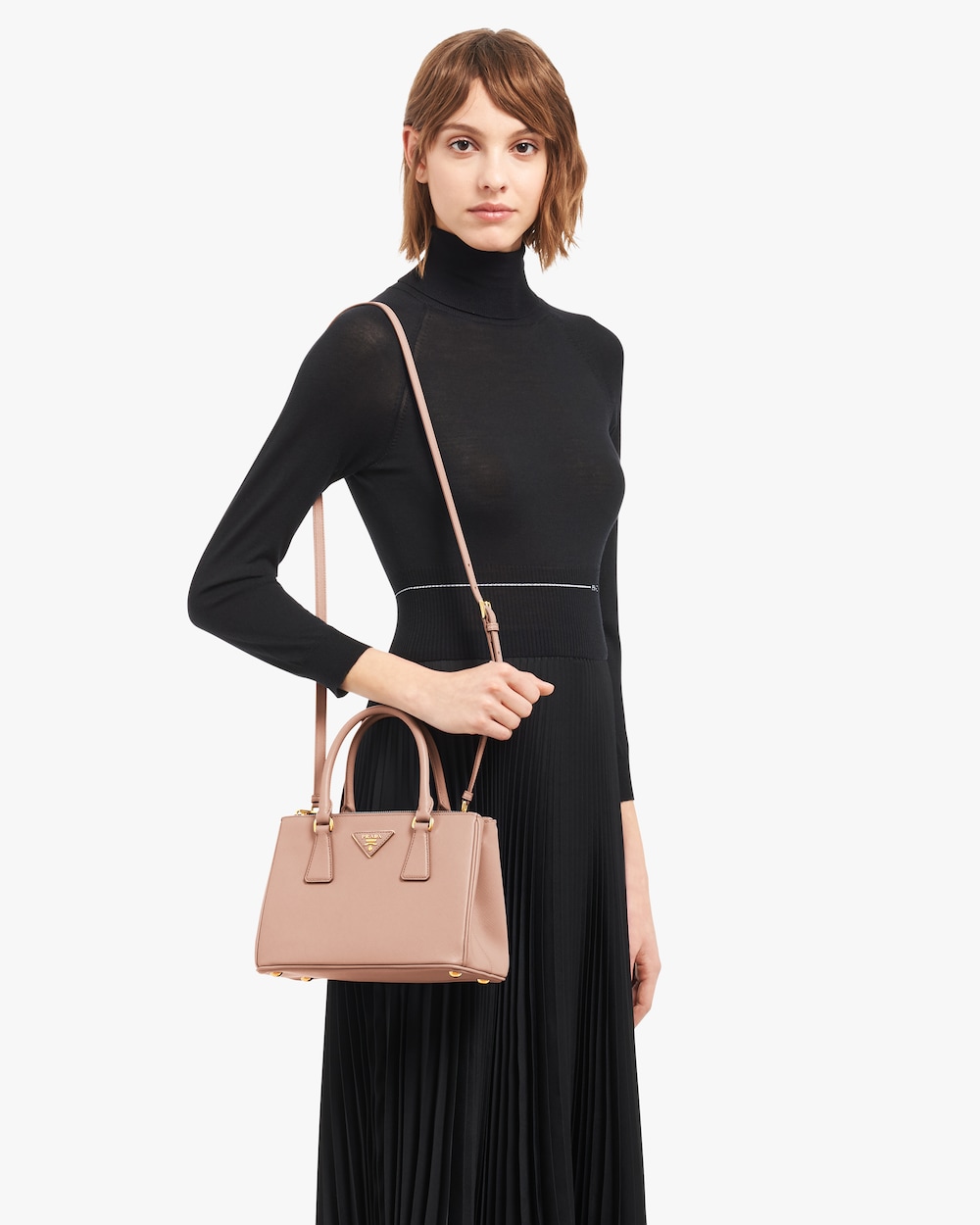 Powder Pink Prada Galleria Saffiano leather small bag | Prada Powder Pink Prada Galleria Saffiano leather small bag | Prada