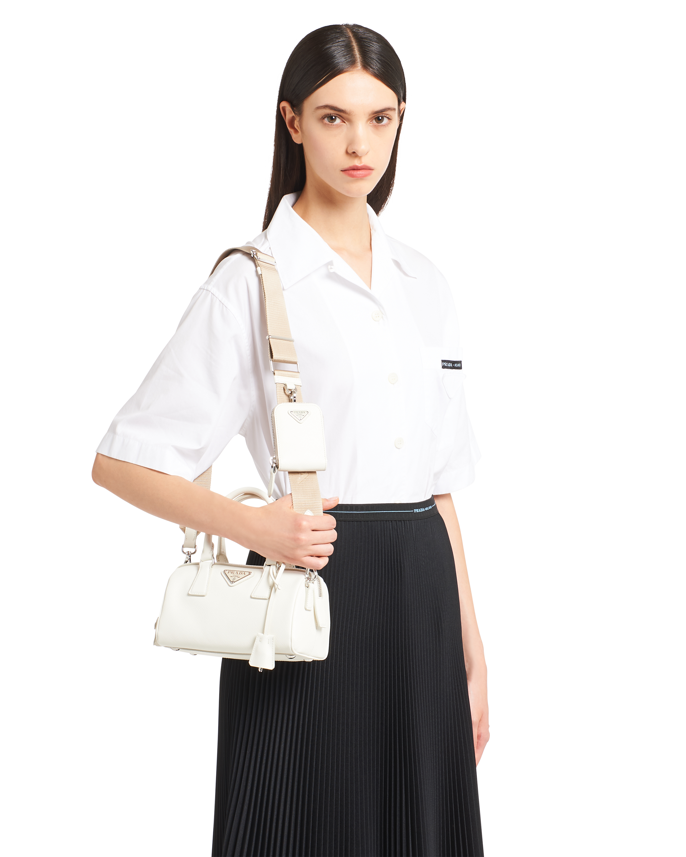 prada saffiano top handle bag