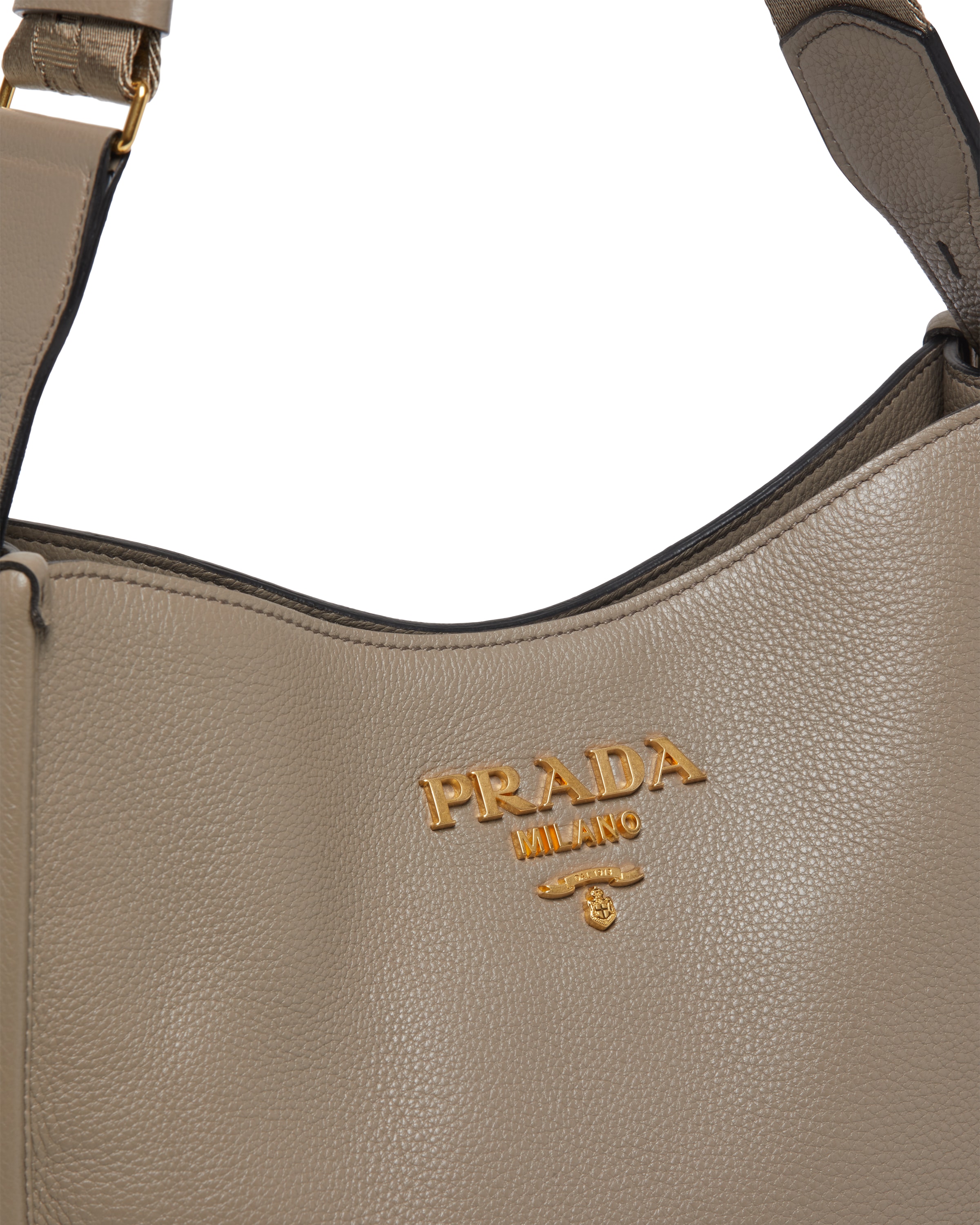 Leather hobo bag Prada