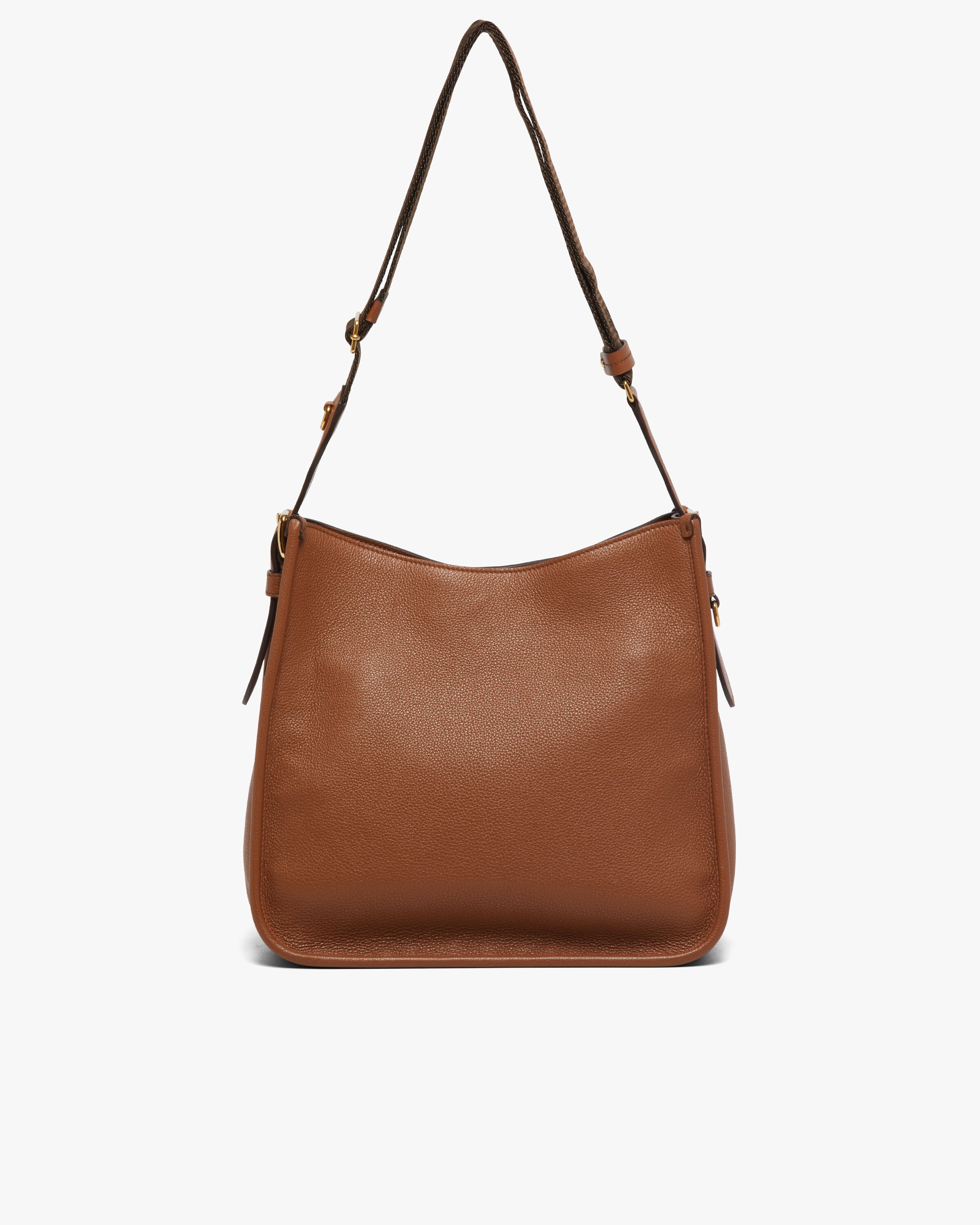 Cognac Leather hobo bag Prada