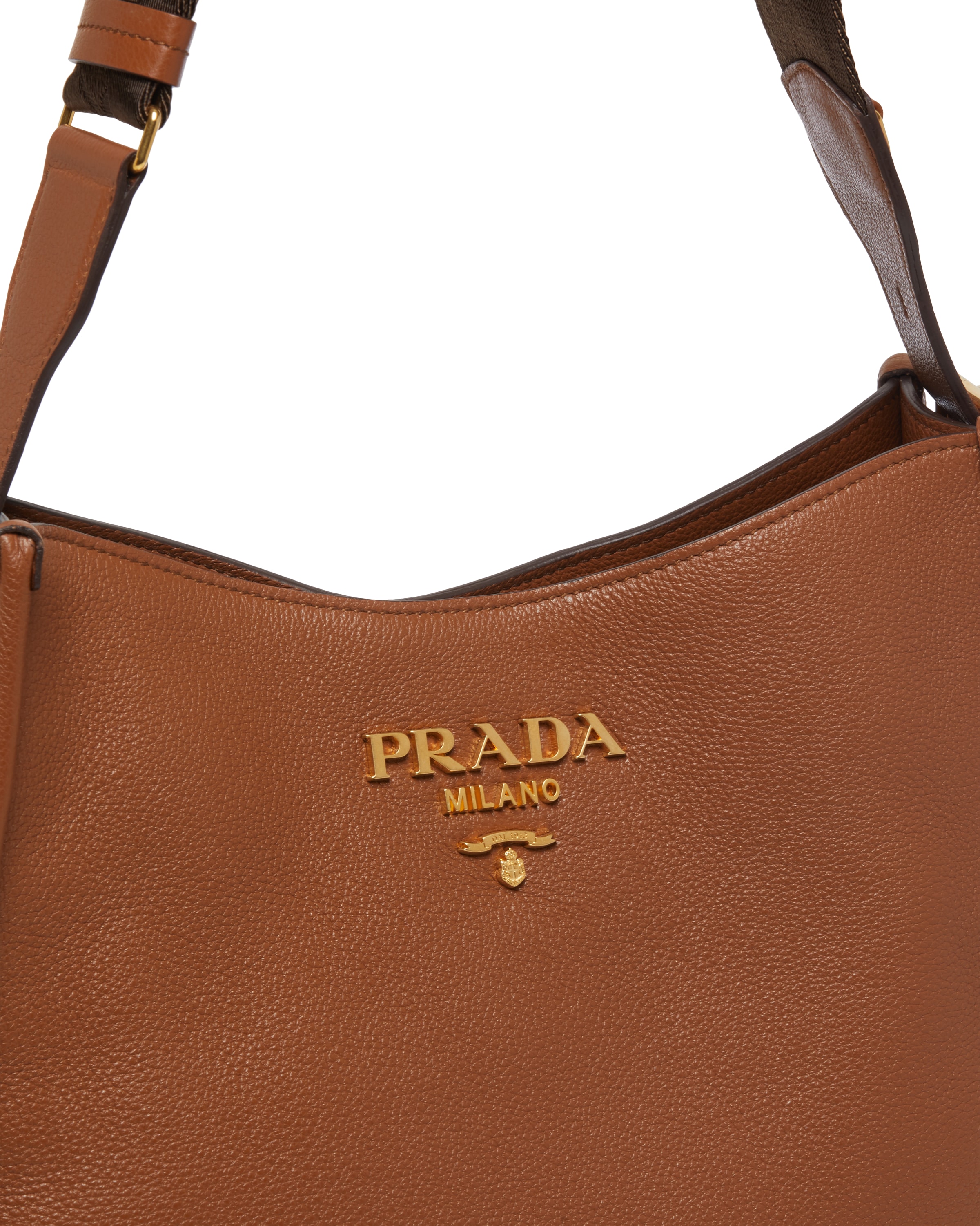 Leather hobo bag Prada