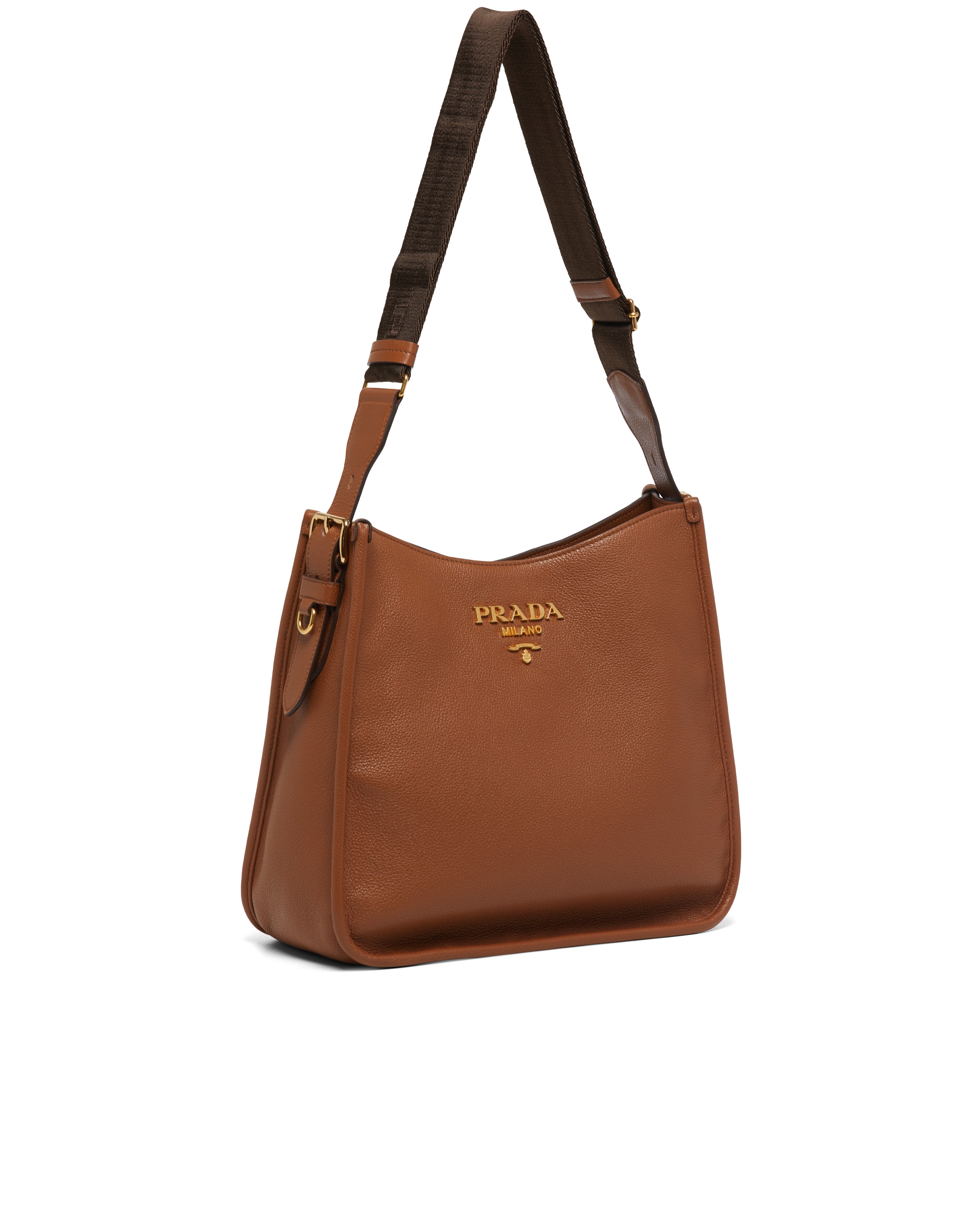 Leather hobo bag Prada