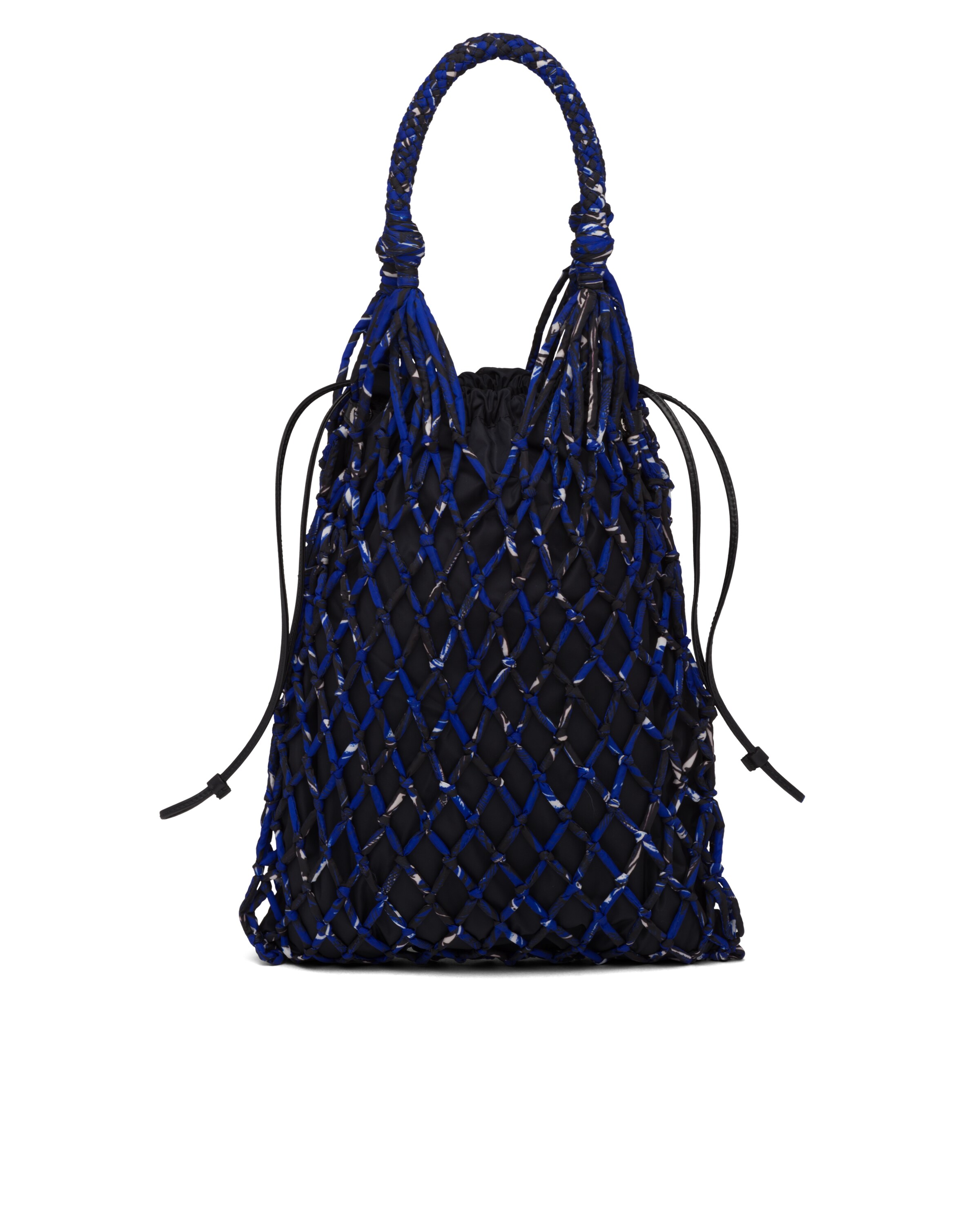 Printed nylon mesh bag Prada