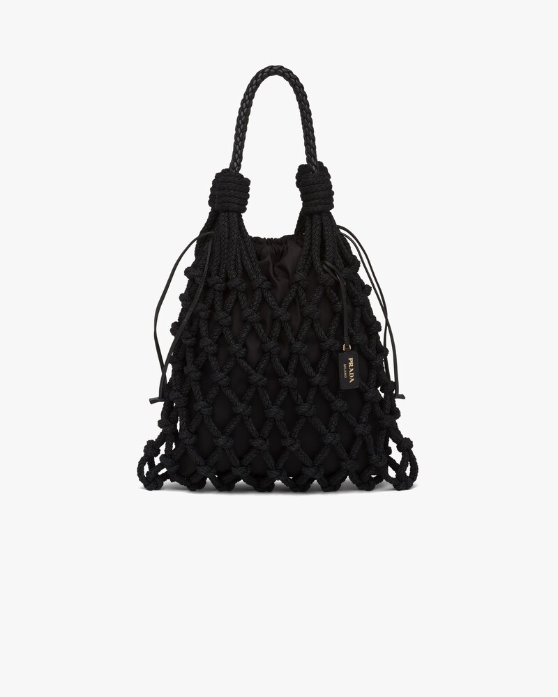 prada fishnet bag