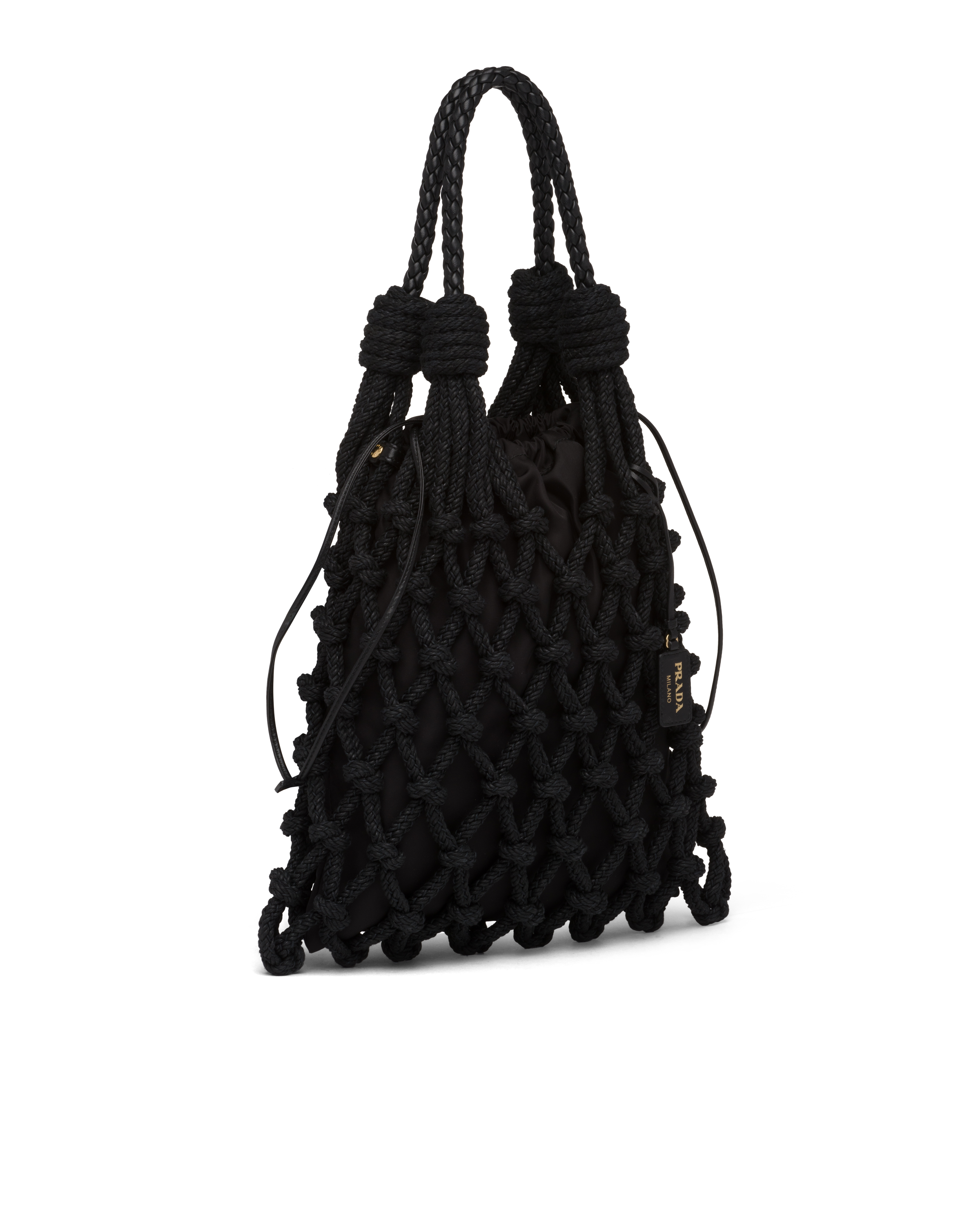 prada fishnet bag