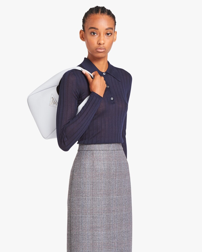 prada leather handbag