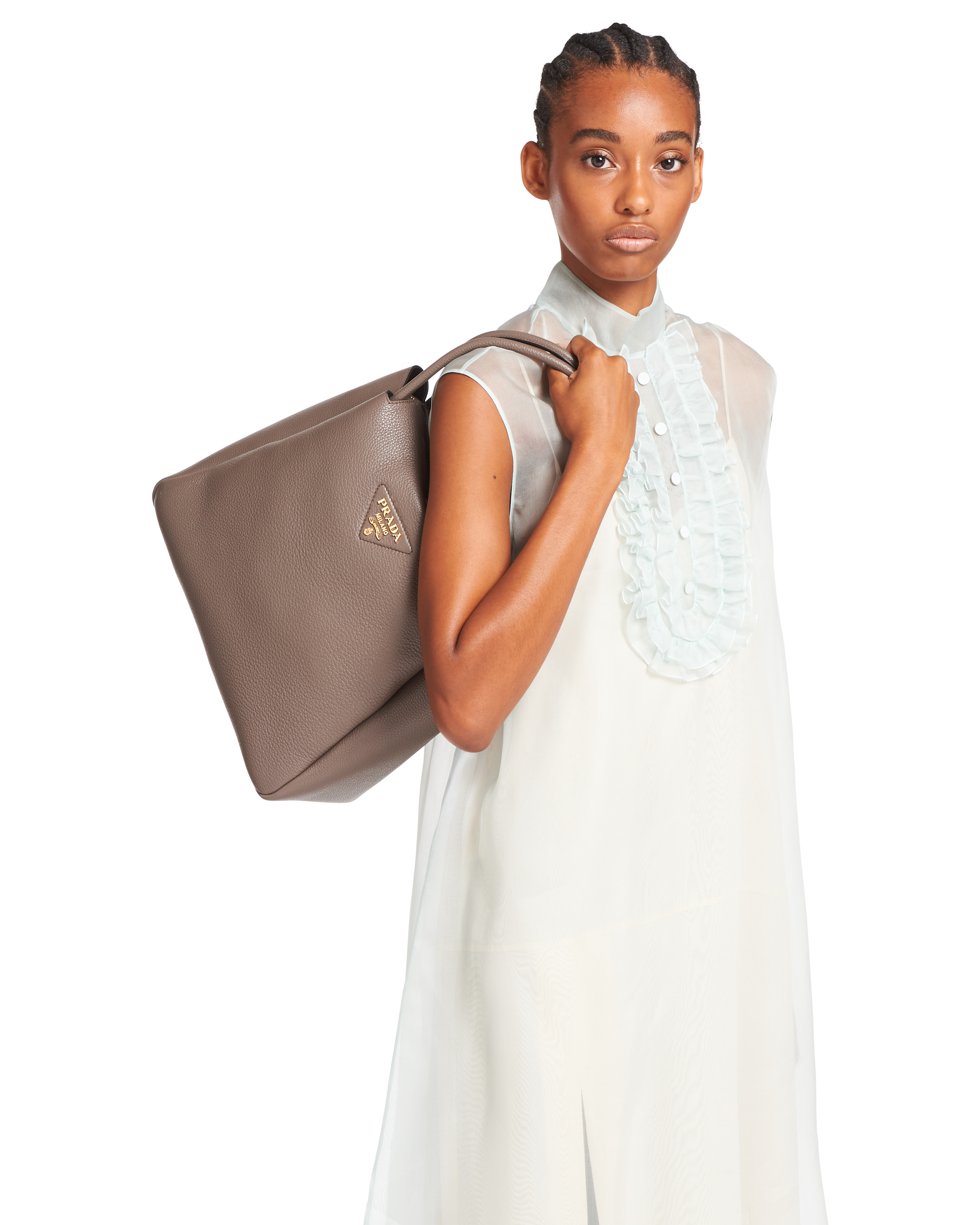 prada bamboo handle bag
