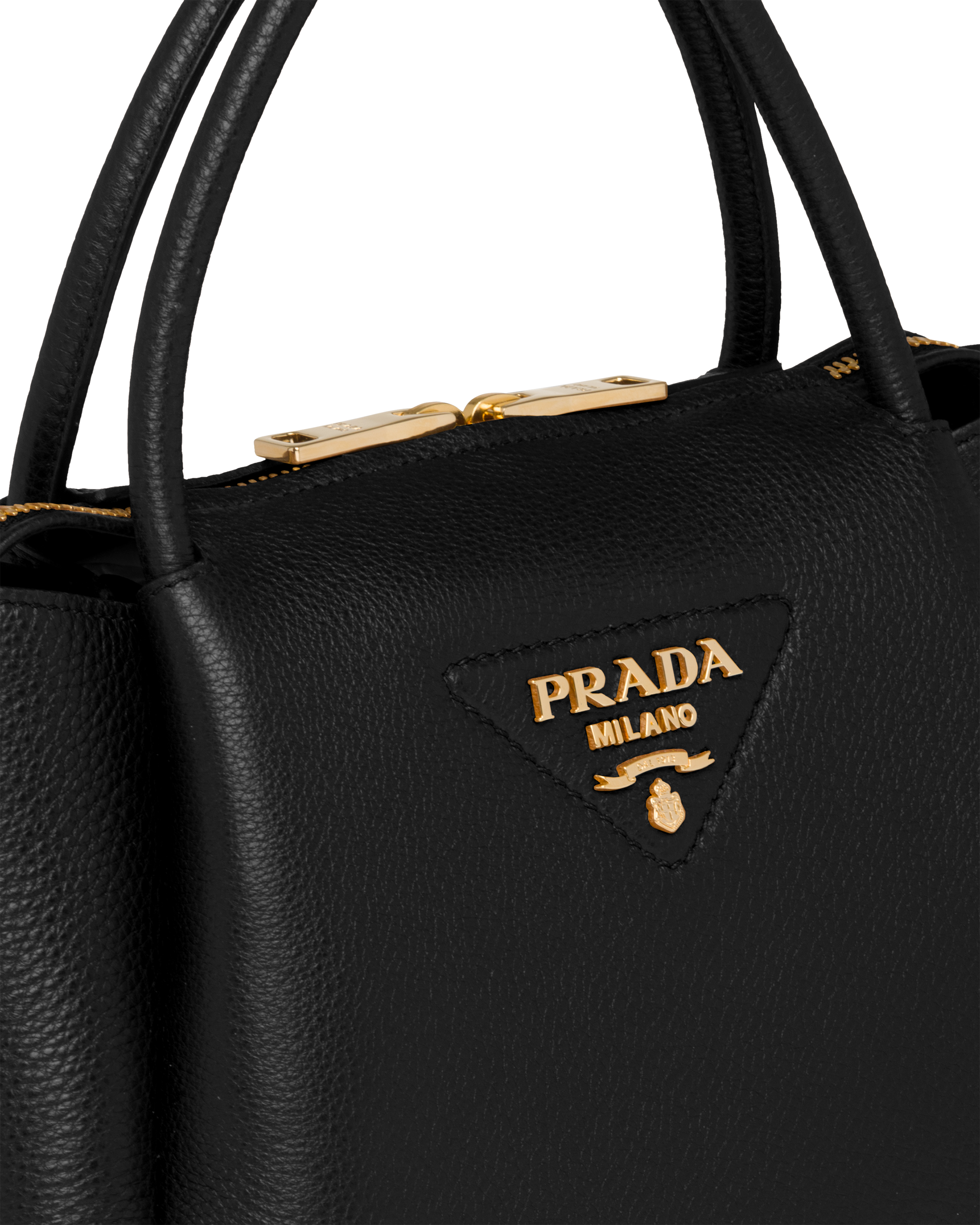 Black Small leather handbag | Prada