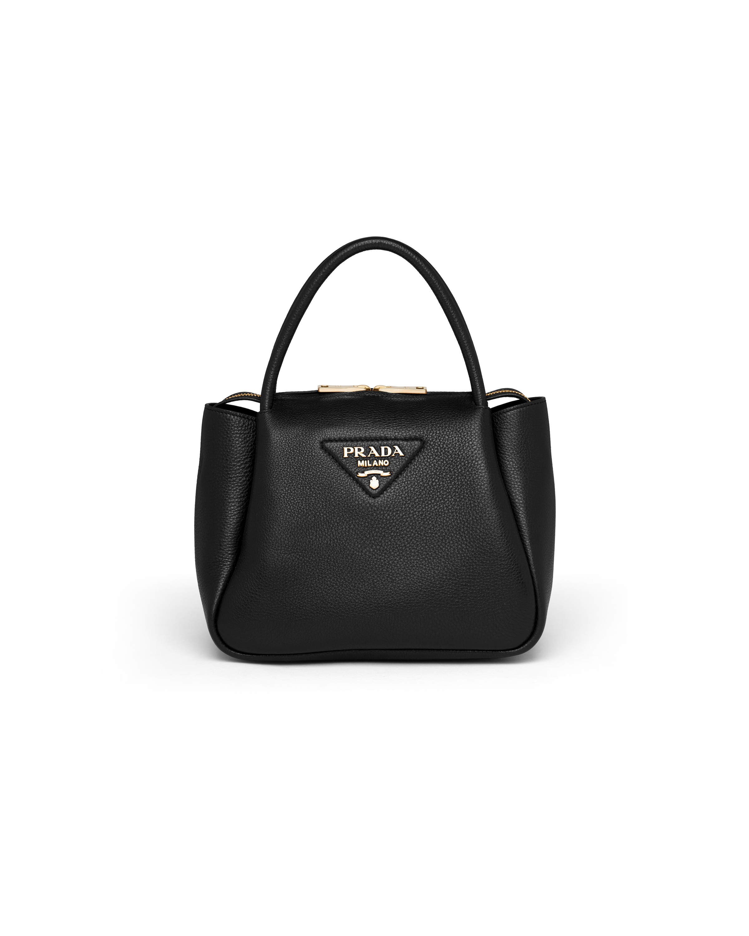 Total 57+ imagen prada small leather bag