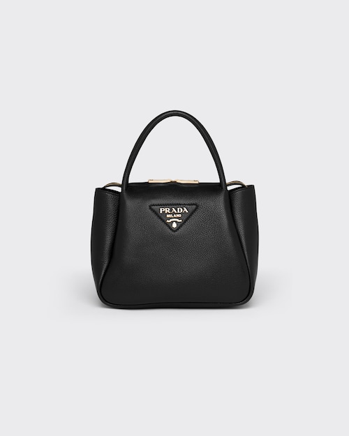 Black Small leather handbag | Prada