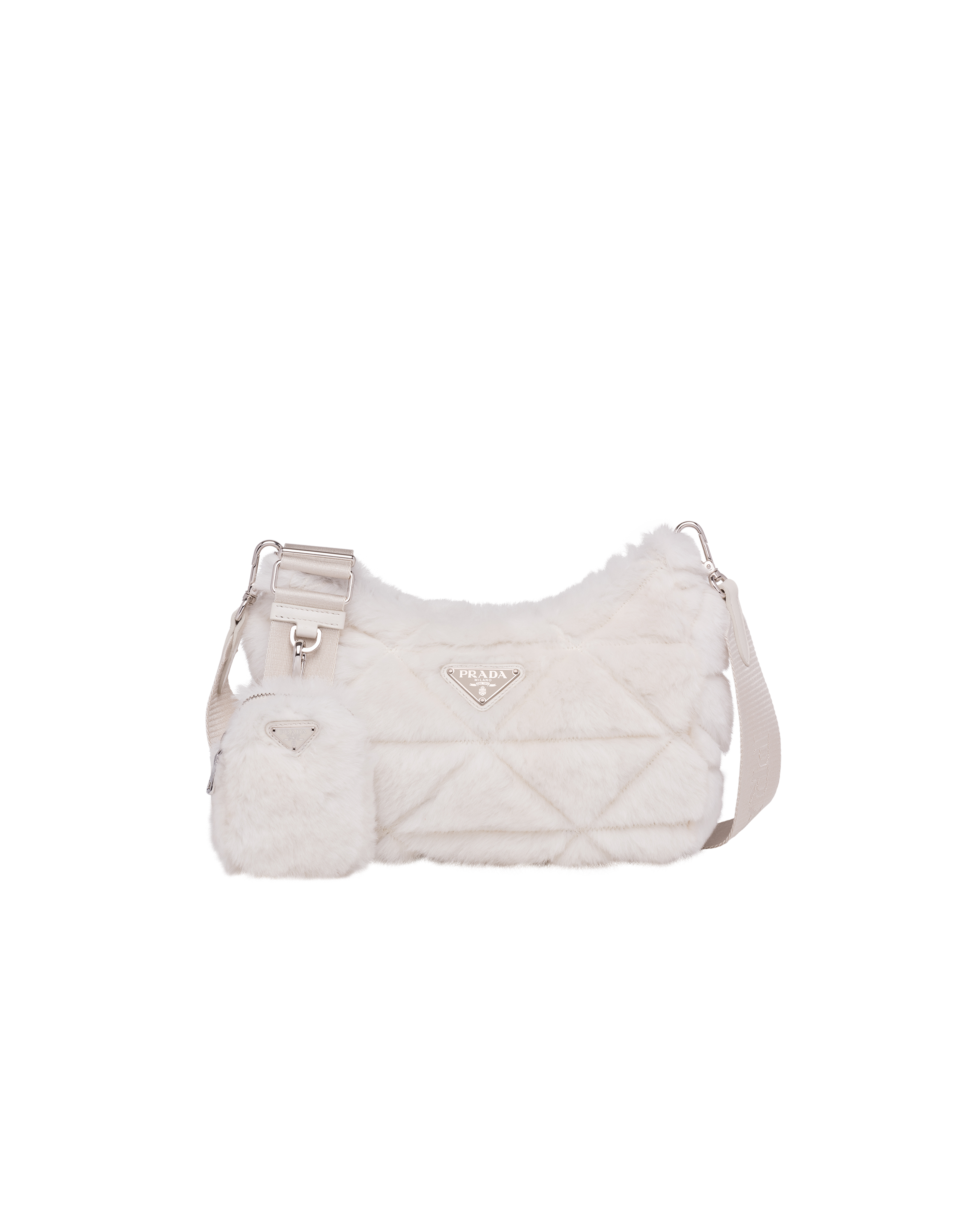 Shearling shoulder bag | Prada