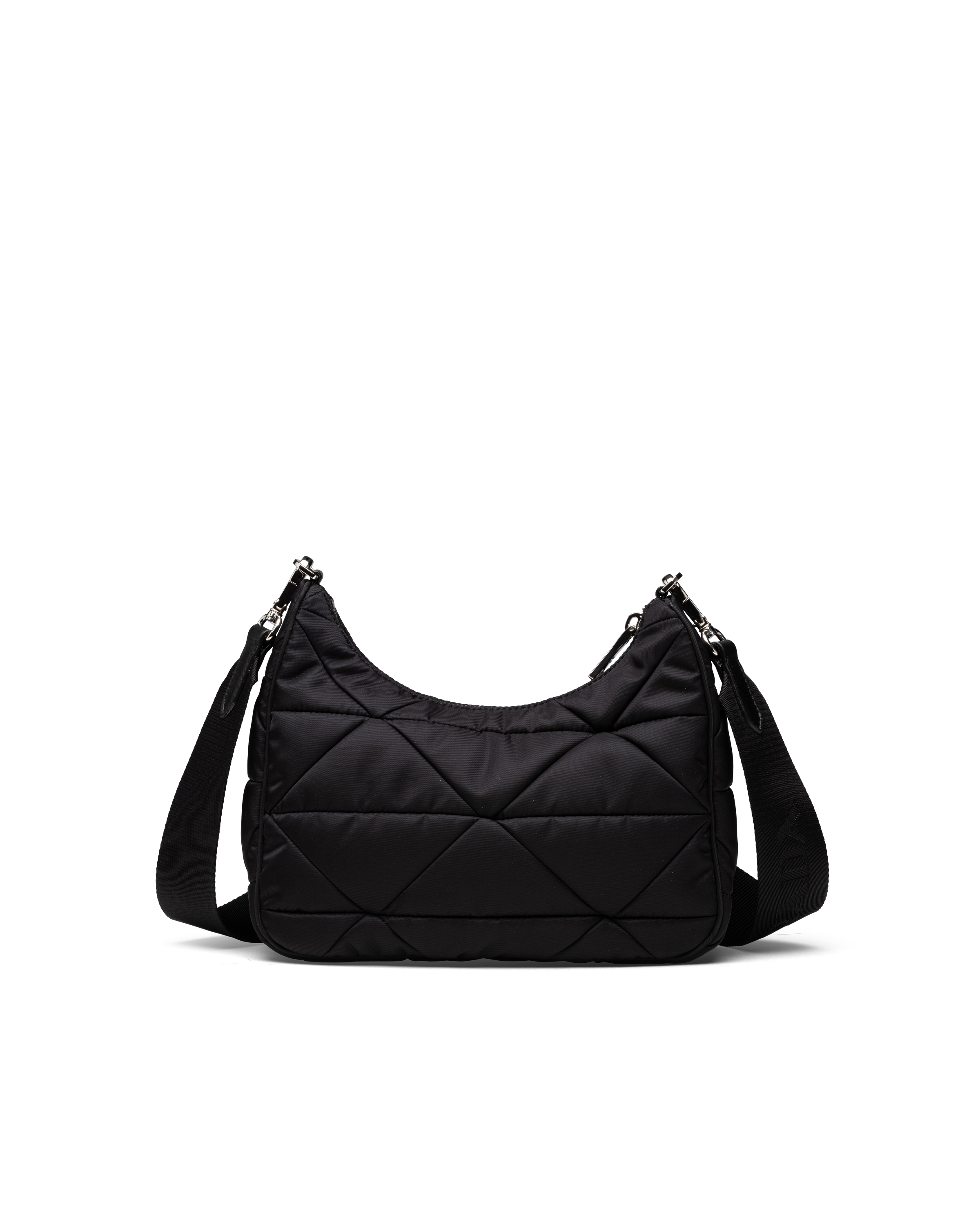 Black Re-Nylon padded hobo bag | Prada