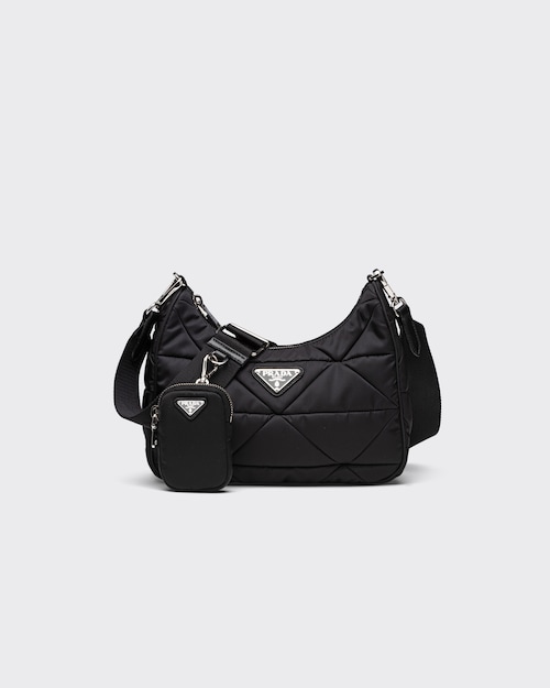 Black Re-Nylon padded hobo bag | Prada Black Re-Nylon padded hobo bag | Prada