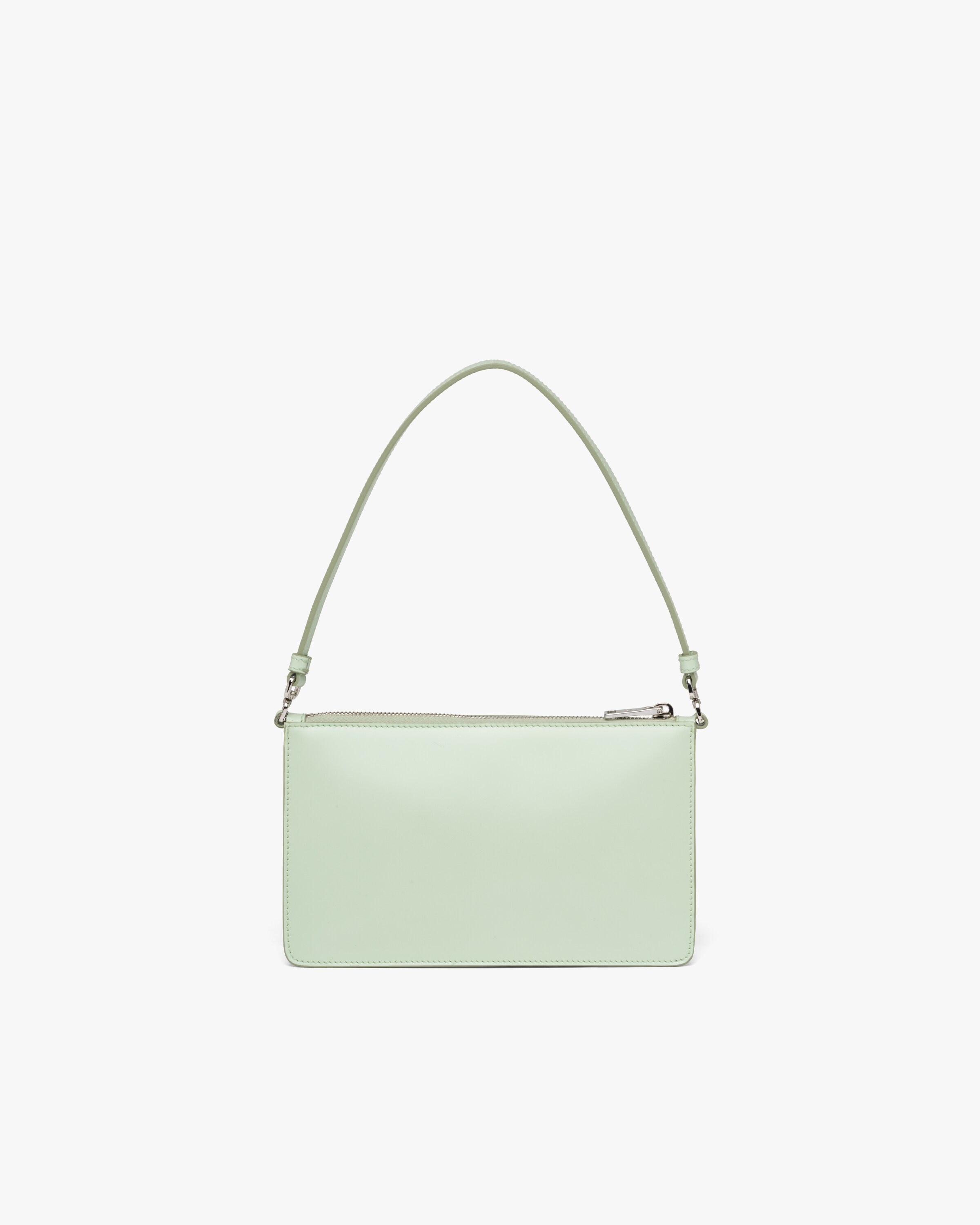 Aqua Brushed leather minibag Prada