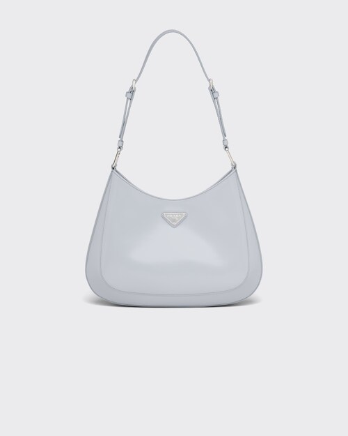 Cornflower Prada Cleo brushed leather shoulder bag | Prada