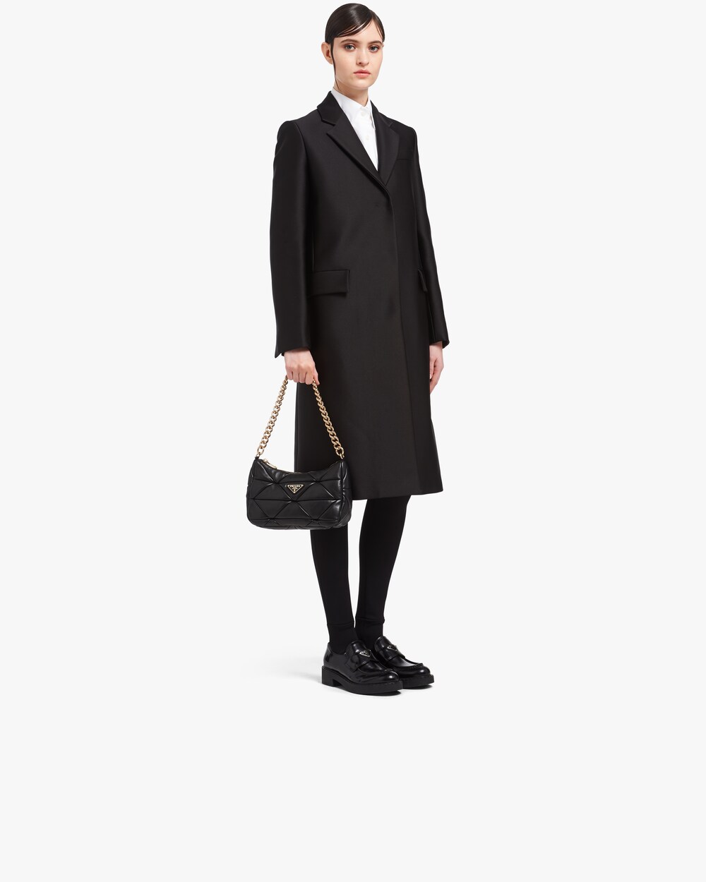 leather patchwork shoulder bag