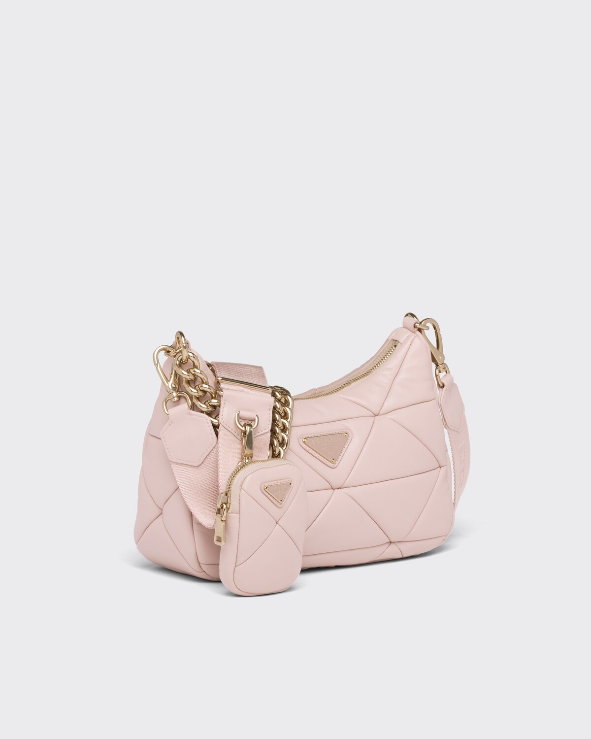 Water Lily Prada System Nappa Leather Patchwork Shoulder Bag PRADA