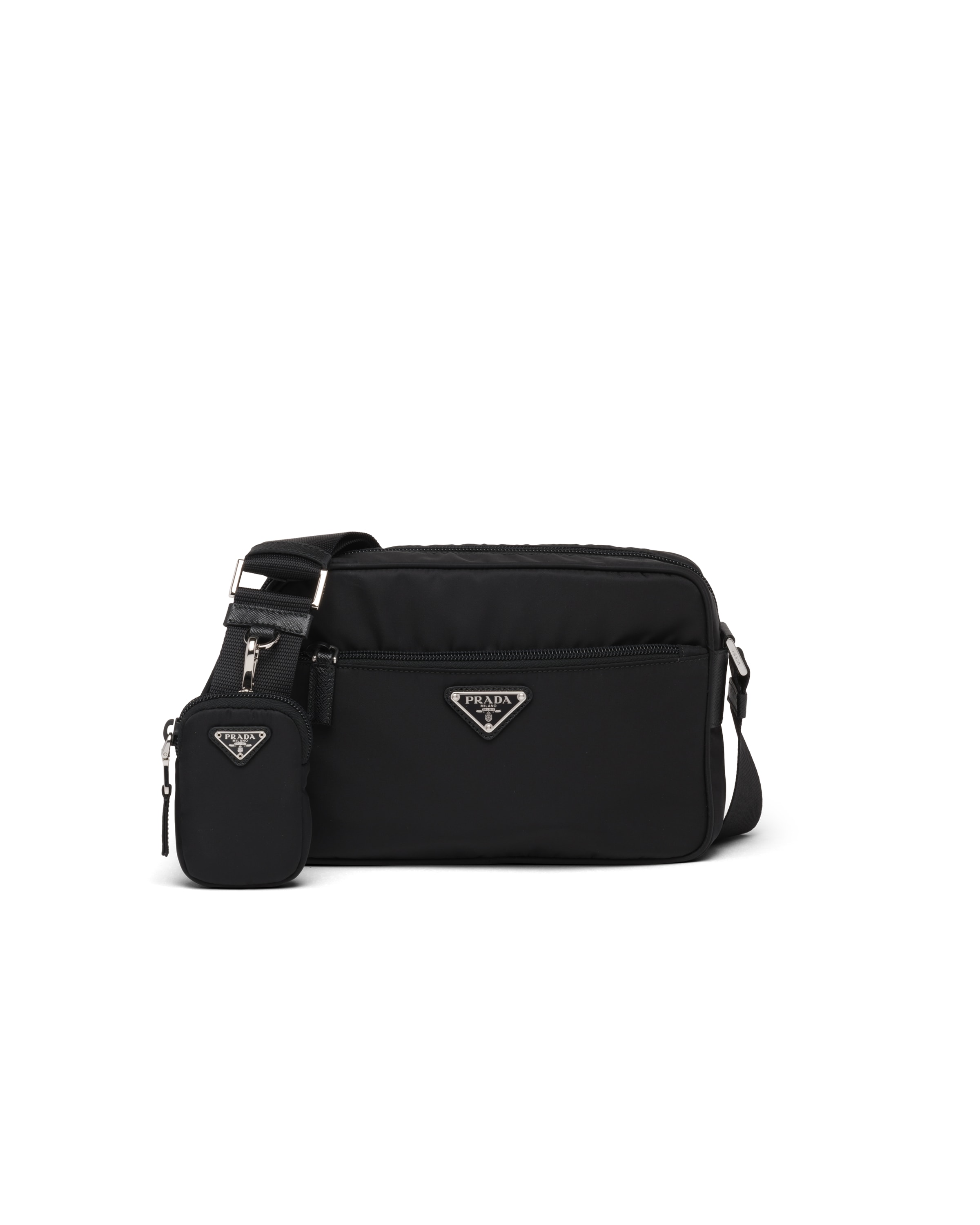 Prada Borsa A Tracolla In Re-nylon, Donna, Nero