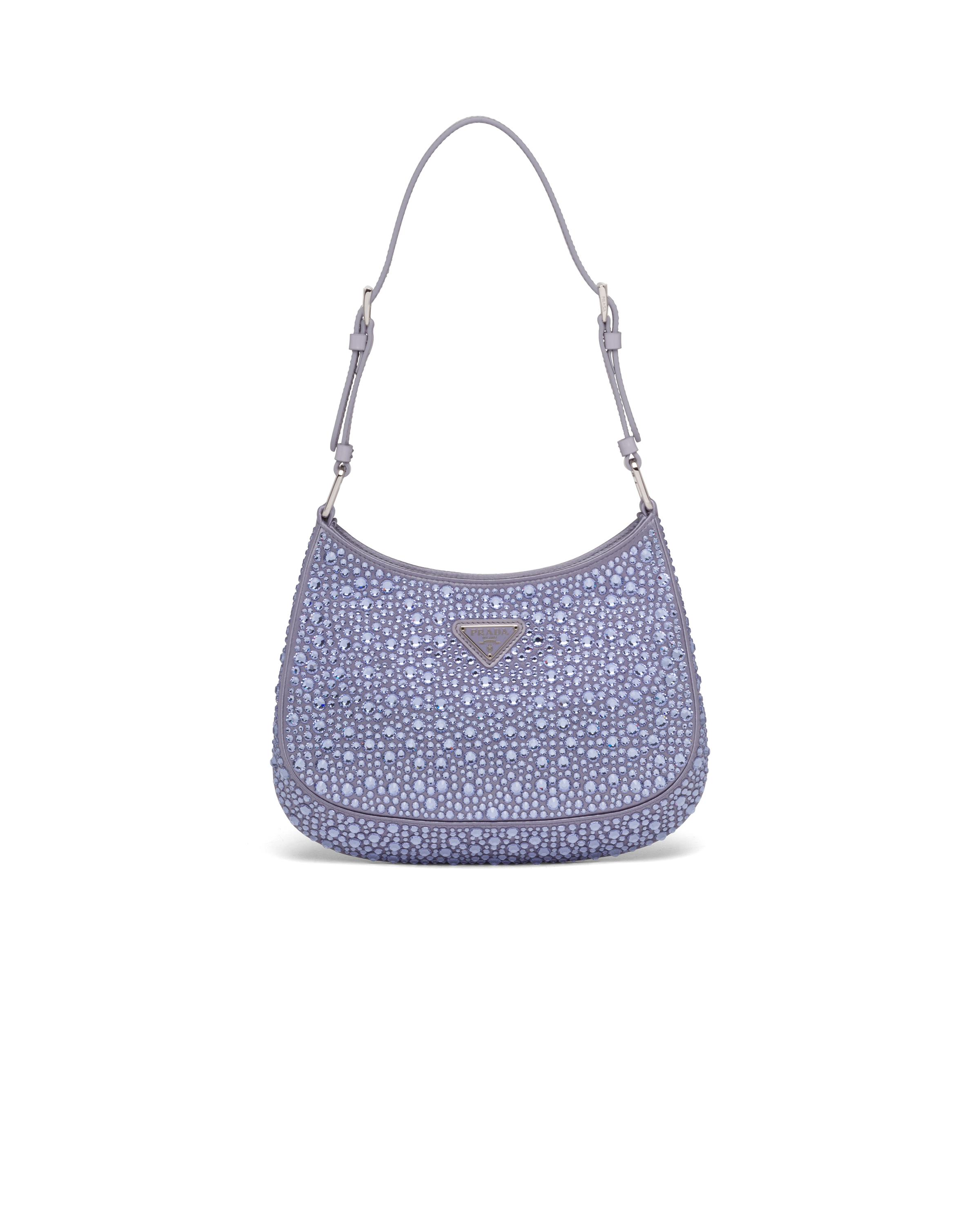 Wisteria Prada Cleo satin bag with crystals | Prada