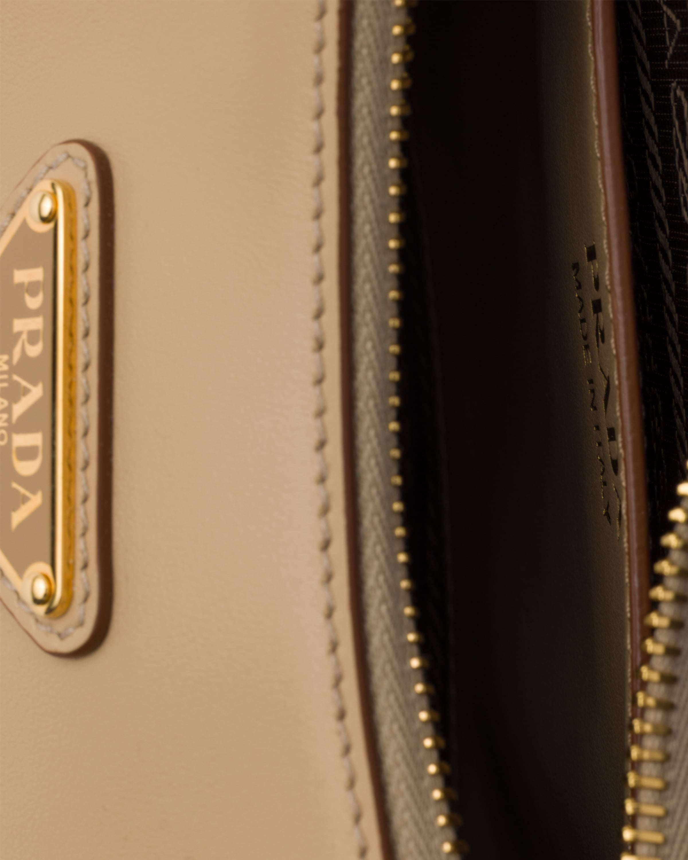Prada Arque Mini Leather Shoulder Bag In Purple