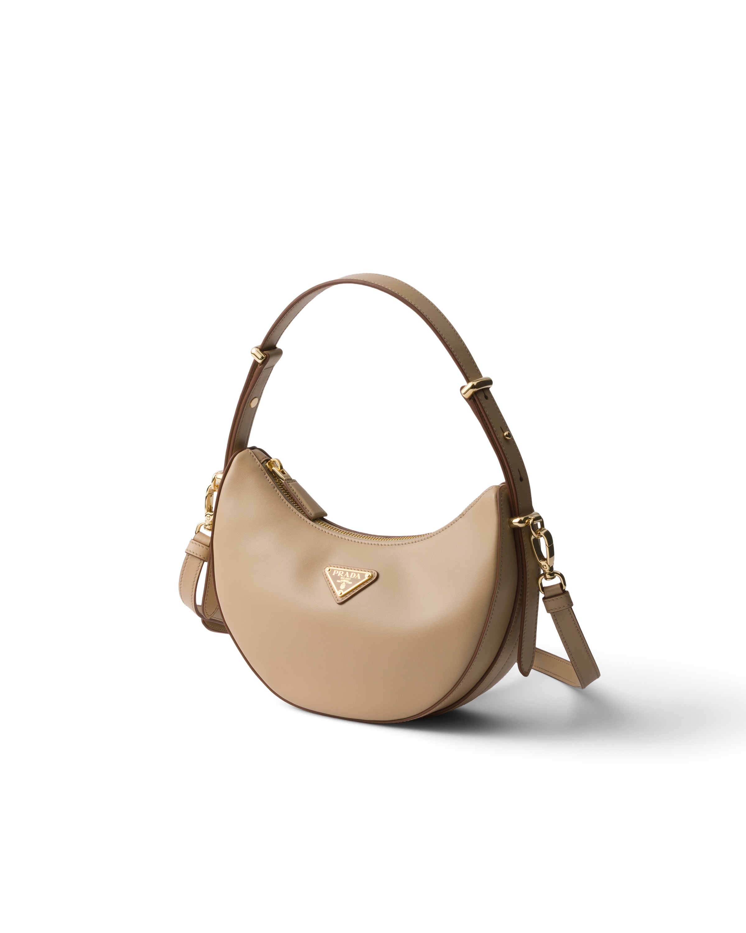 Prada Arque Mini Leather Shoulder Bag In Purple
