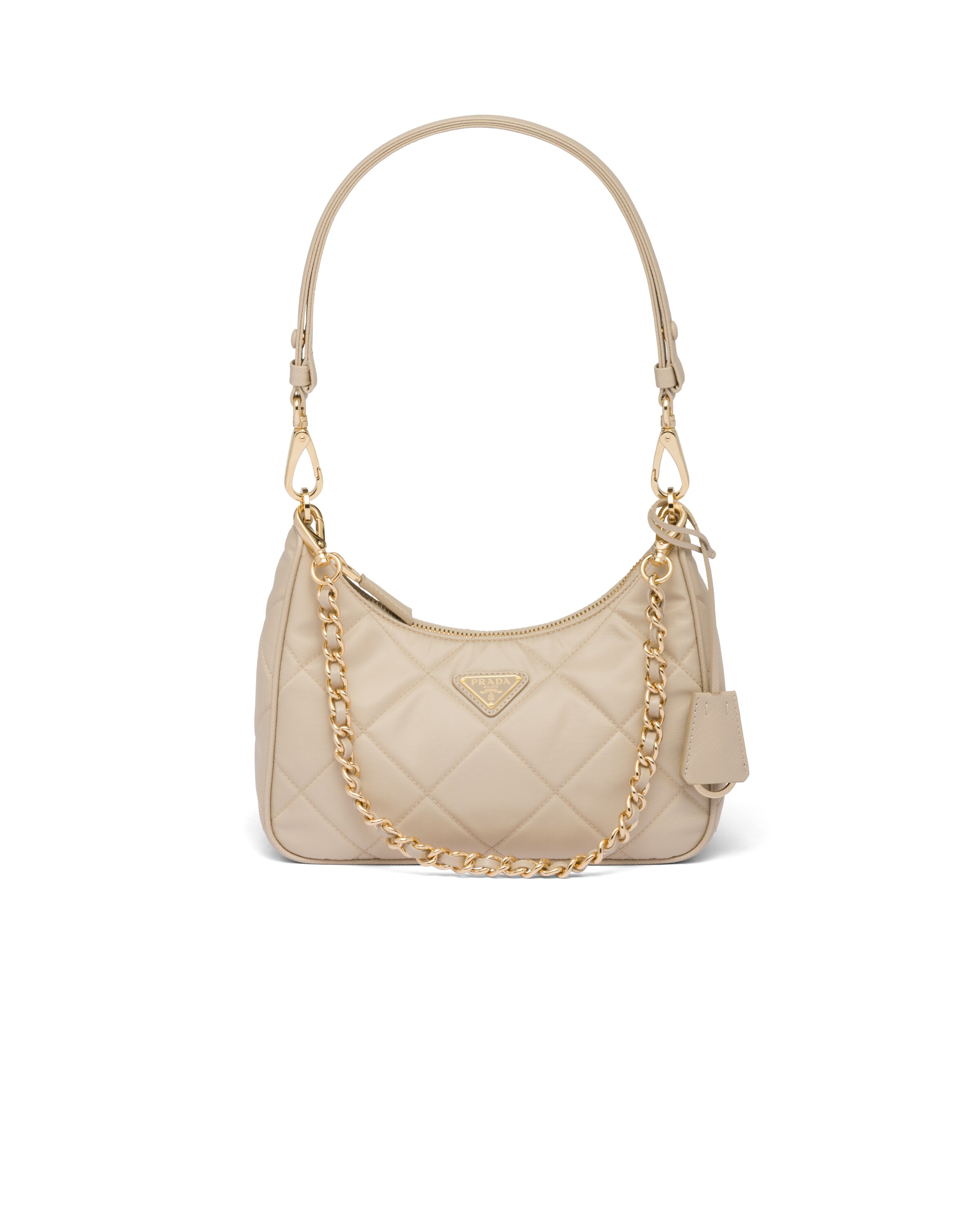 Mini Borsa Prada Re-edition 1995 Chaîne In Re-nylon, Donna, Deserto