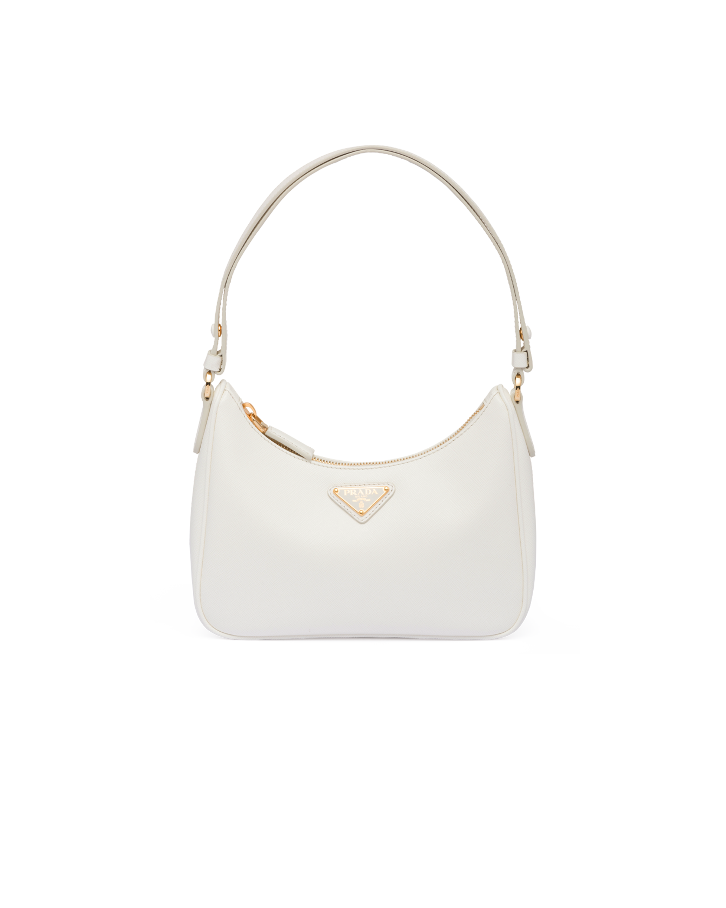 Prada Saffiano Leather Mini Bag White