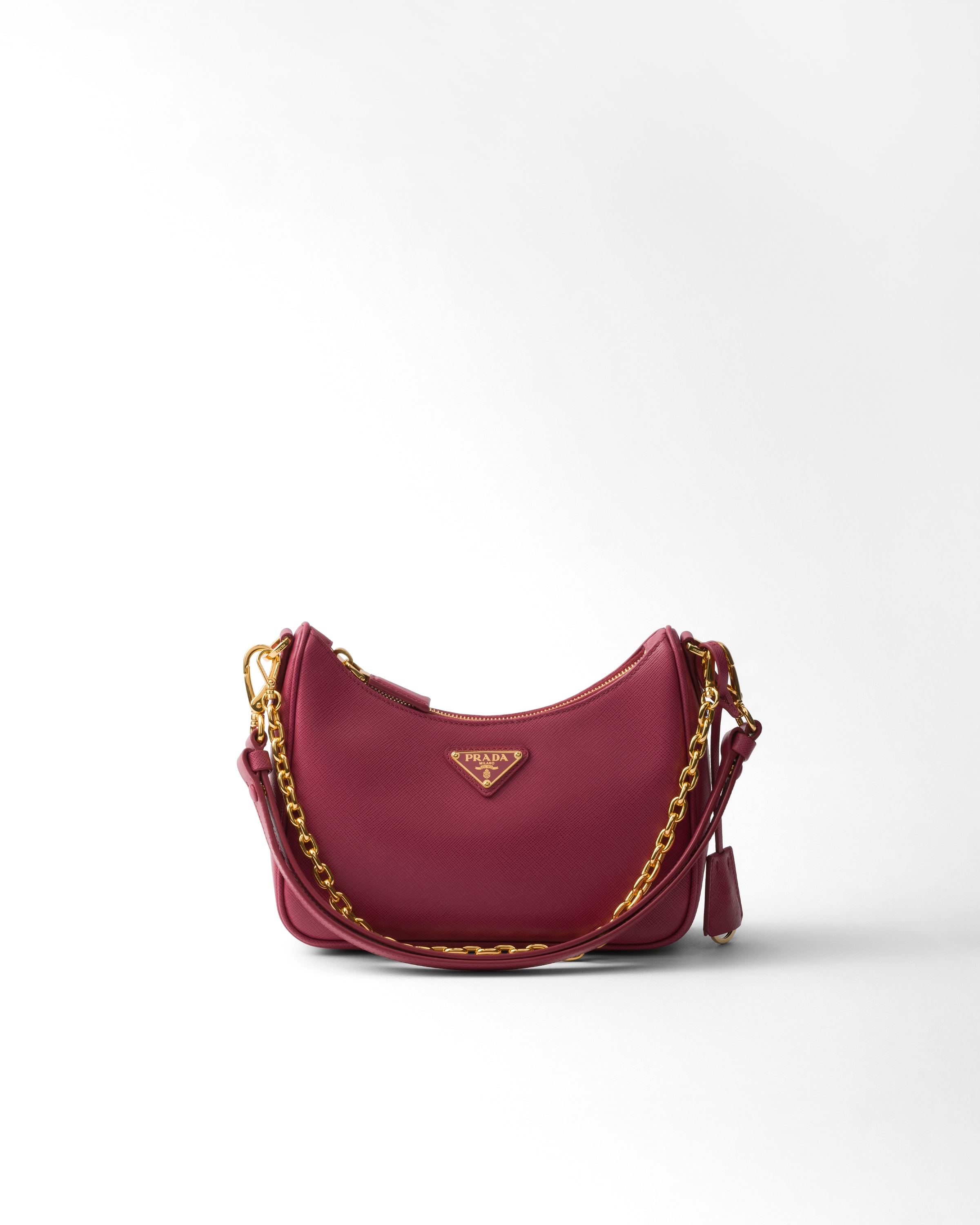 Mini Borsa Prada Re-edition In Saffiano, Donna, Bruyere
