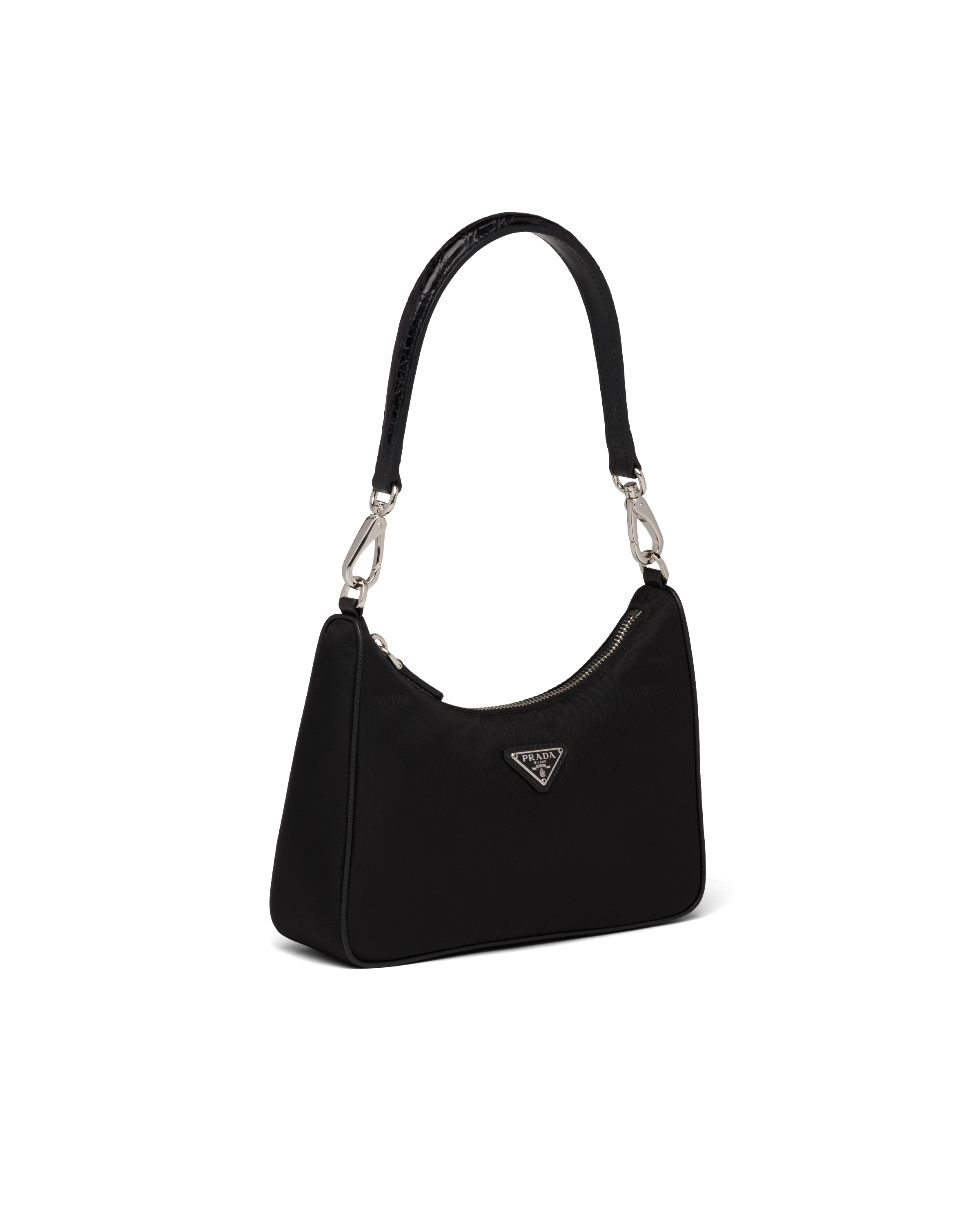 crocodile leather hobo bag | Prada