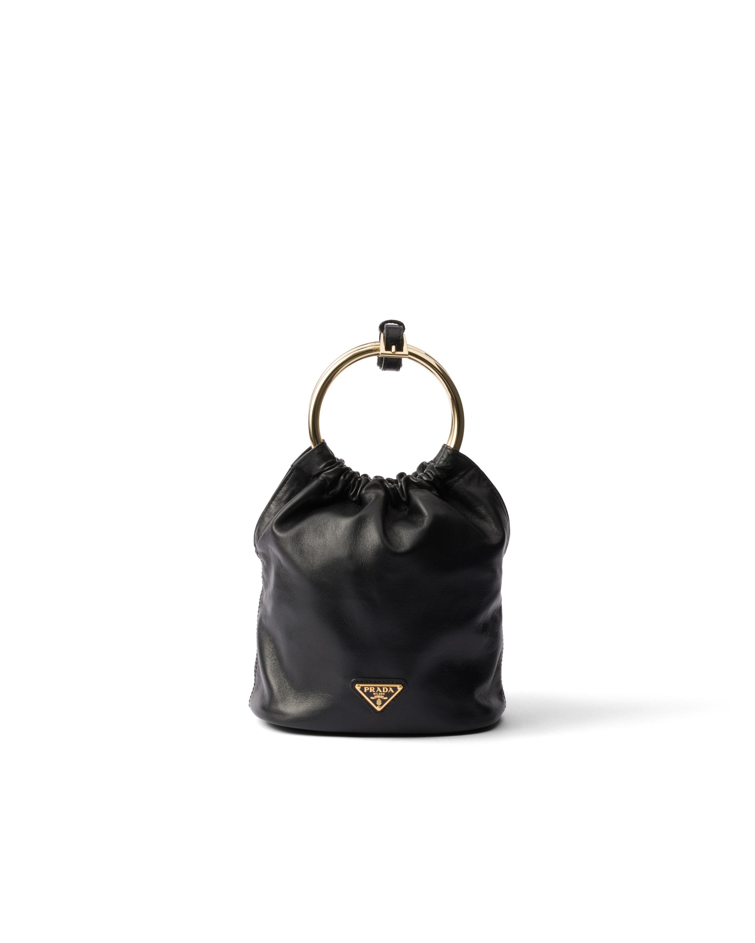 Prada Mini Borsa In Nappa, Donna, Nero