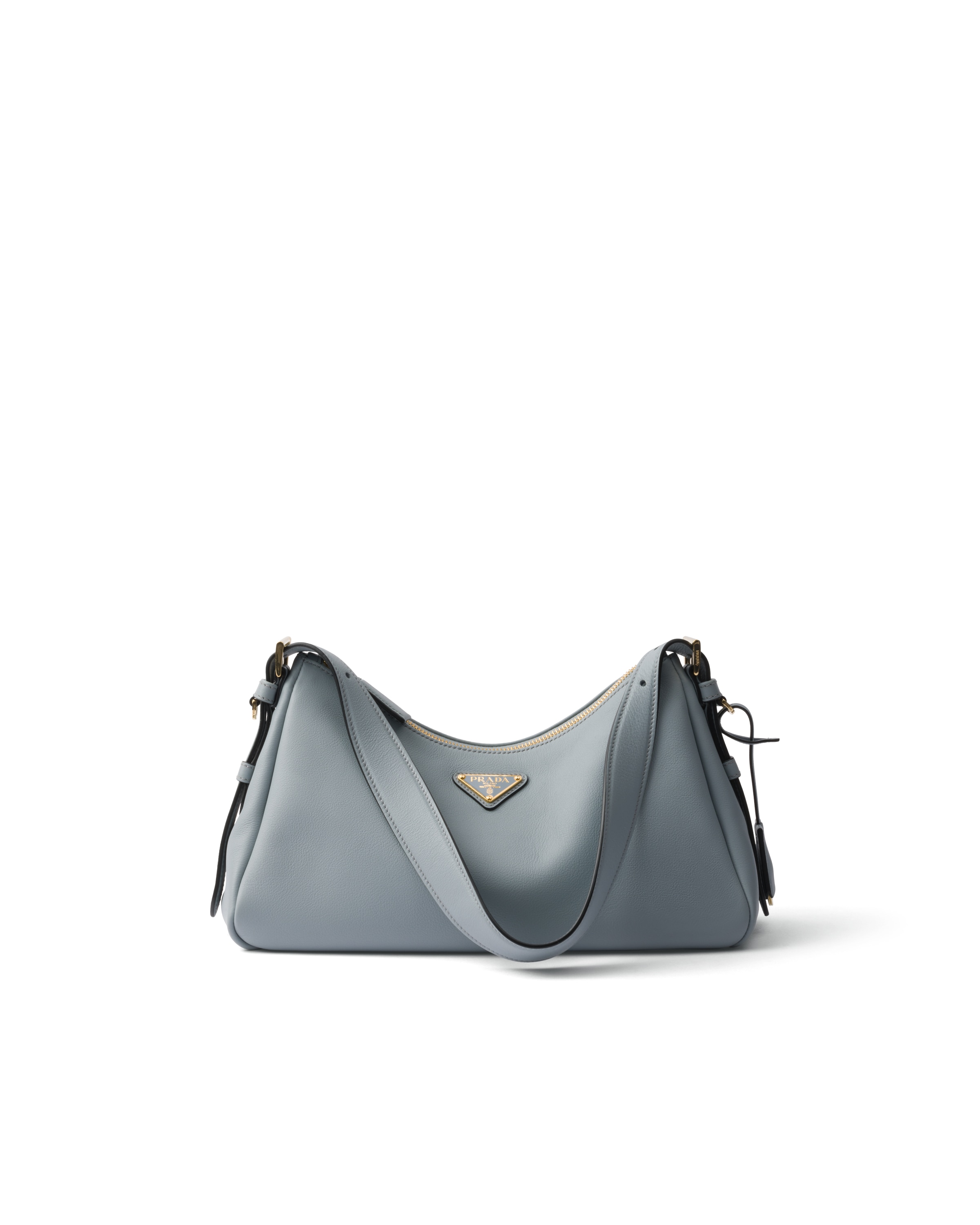Borsa A Spalla Prada Aimée Medium In Pelle, Donna, Opaline