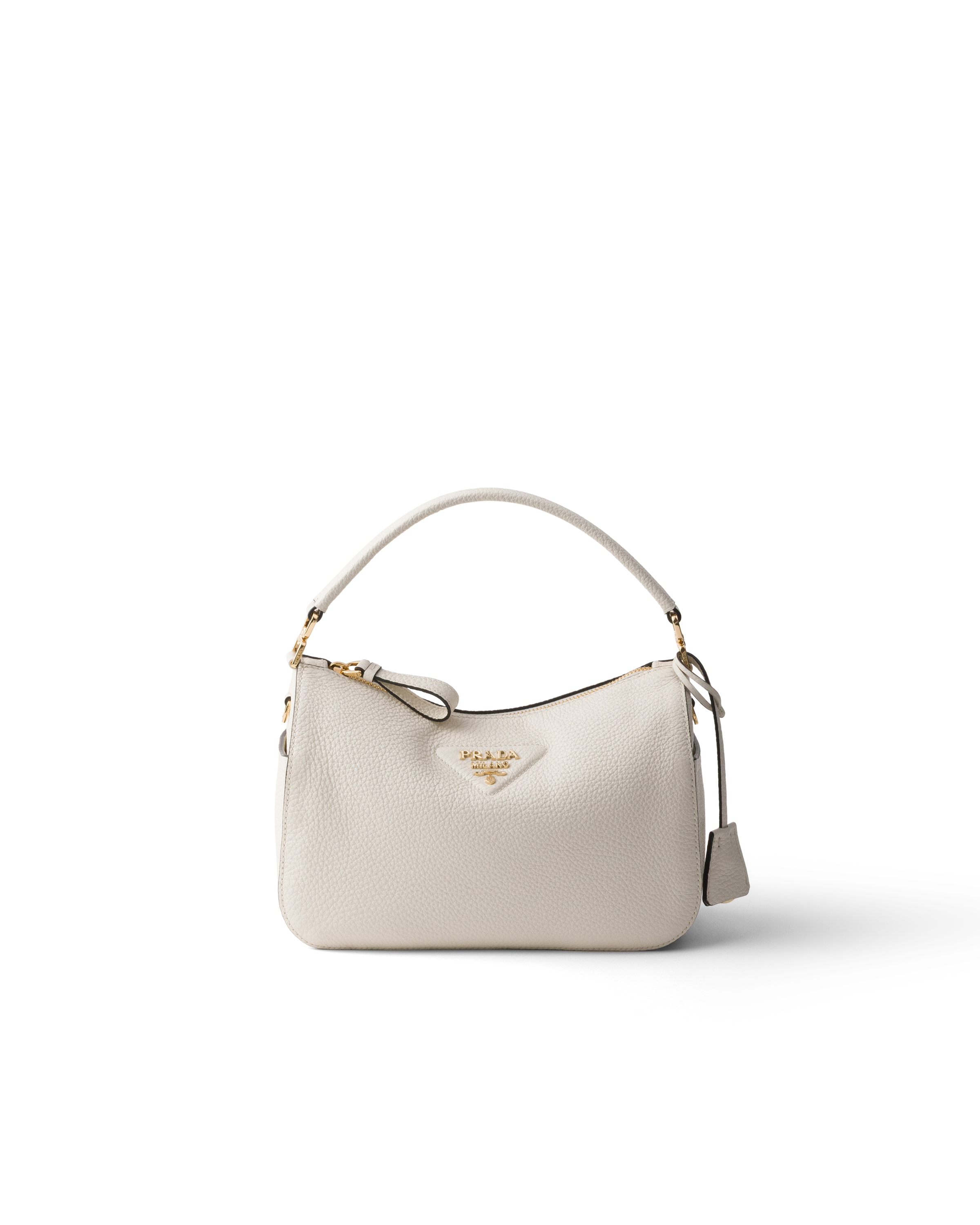 Prada Small Leather Bag In White