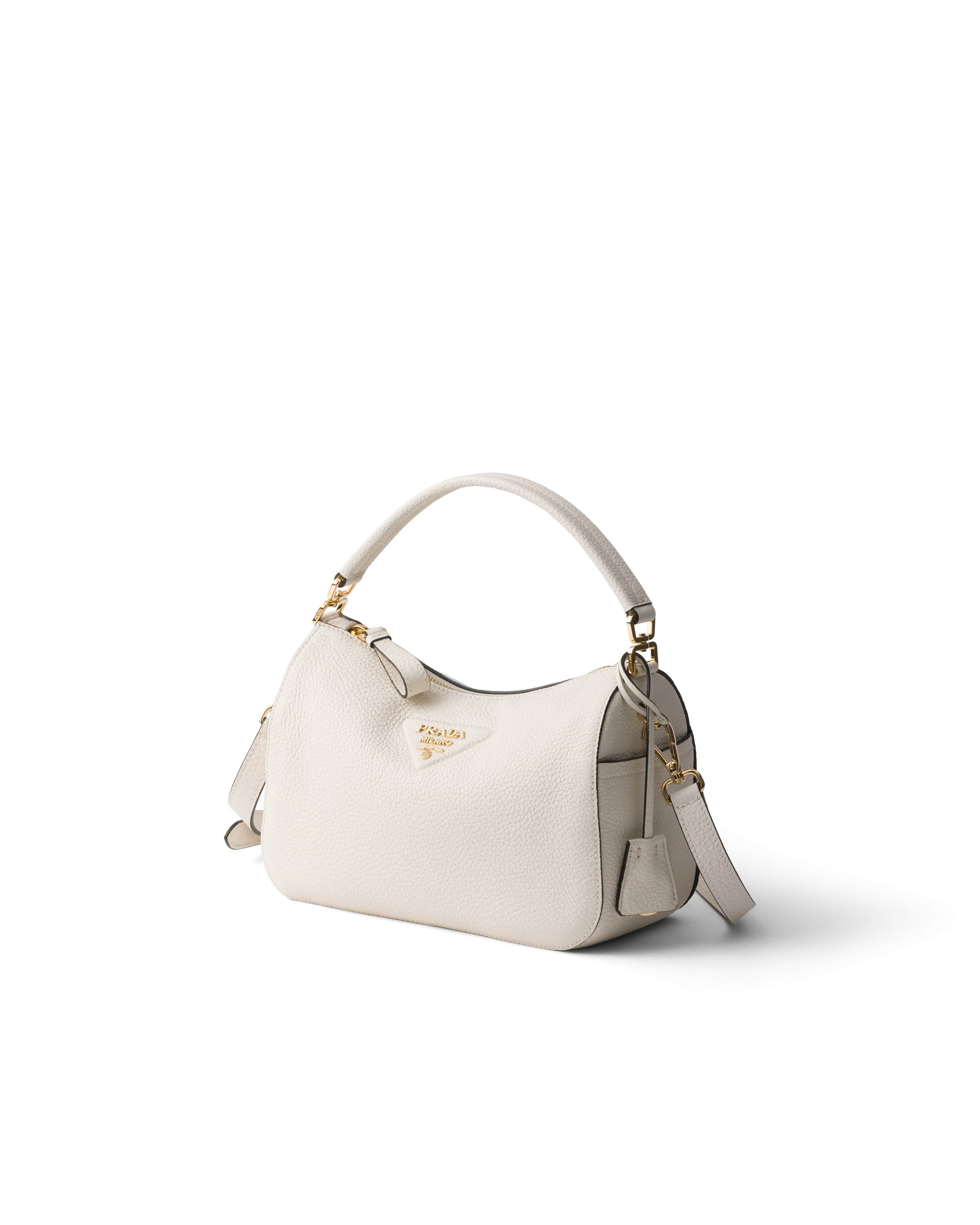 Prada Small Leather Bag In White