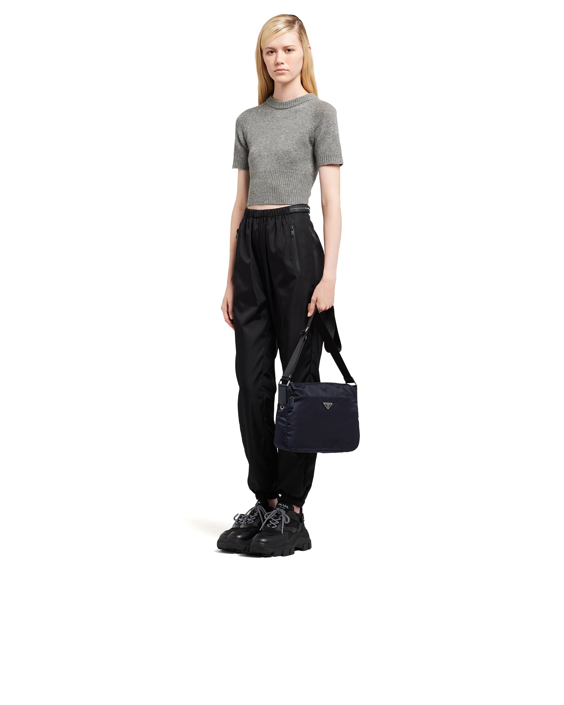 Blue/ Black Nylon Bag Prada