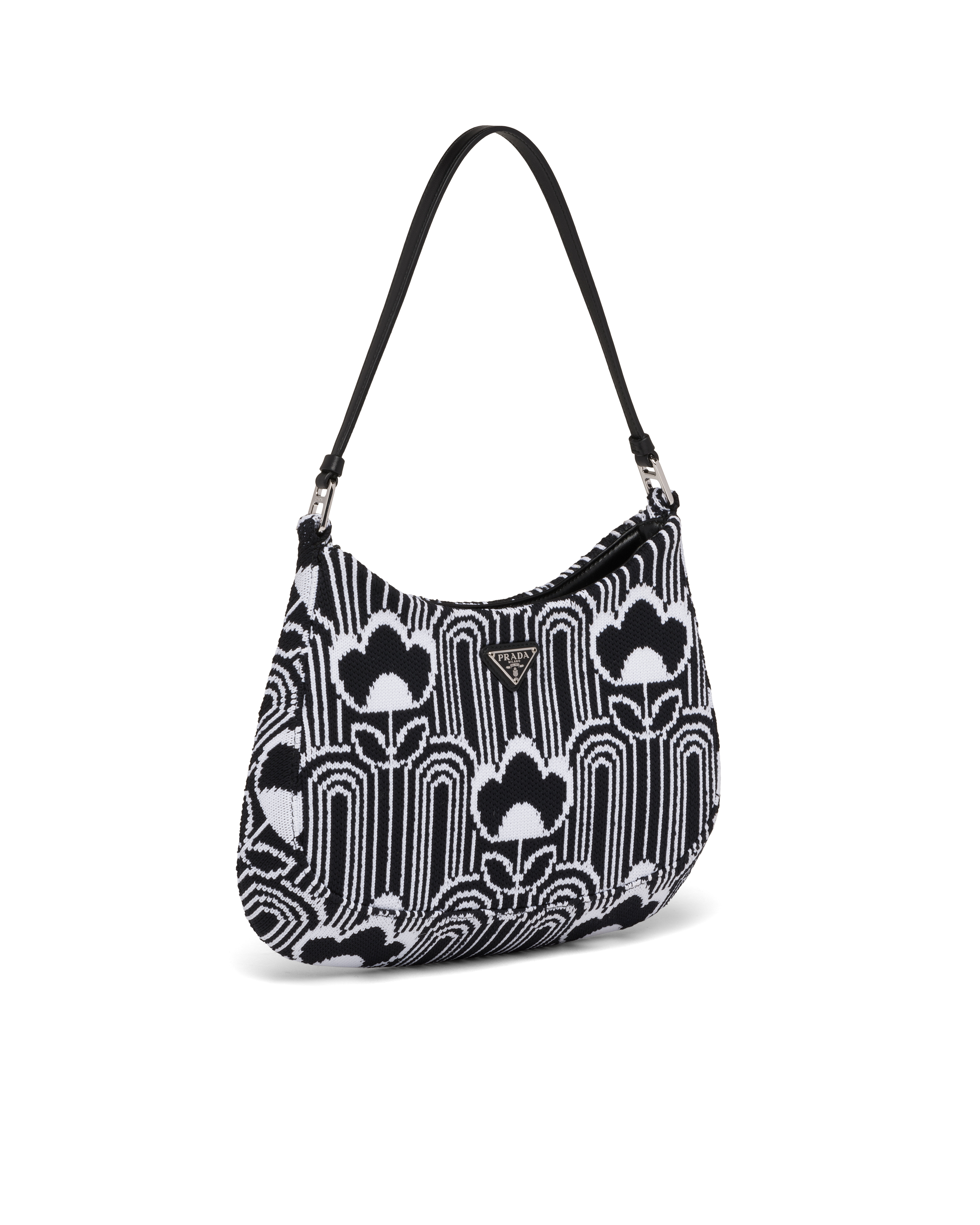 prada black and white