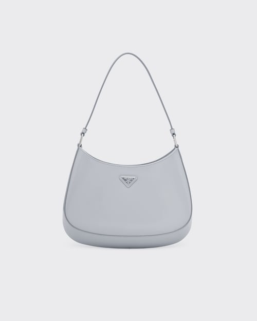 Cornflower Prada Cleo brushed leather shoulder bag | Prada