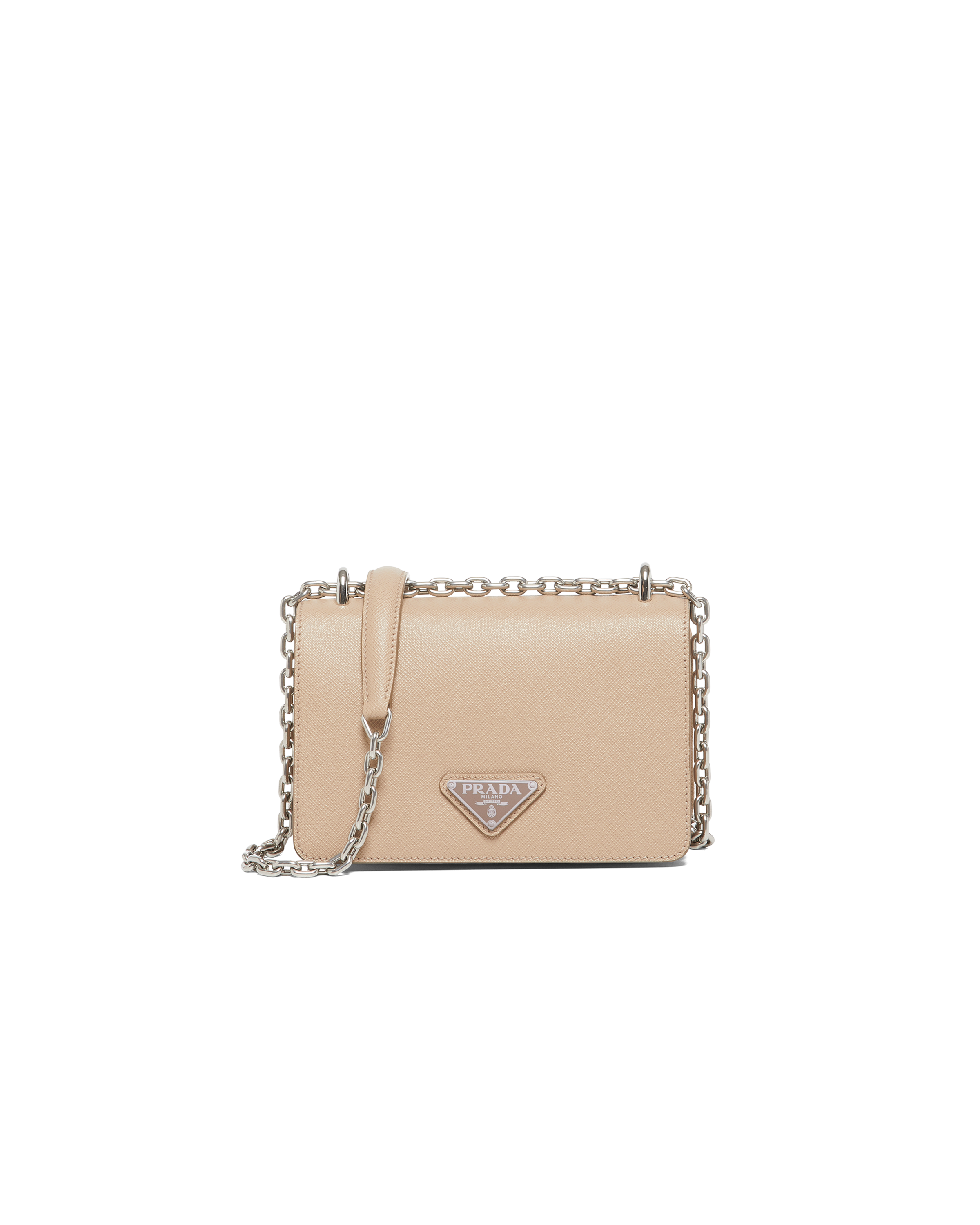 Prada nylon saffiano bag beige Outlet