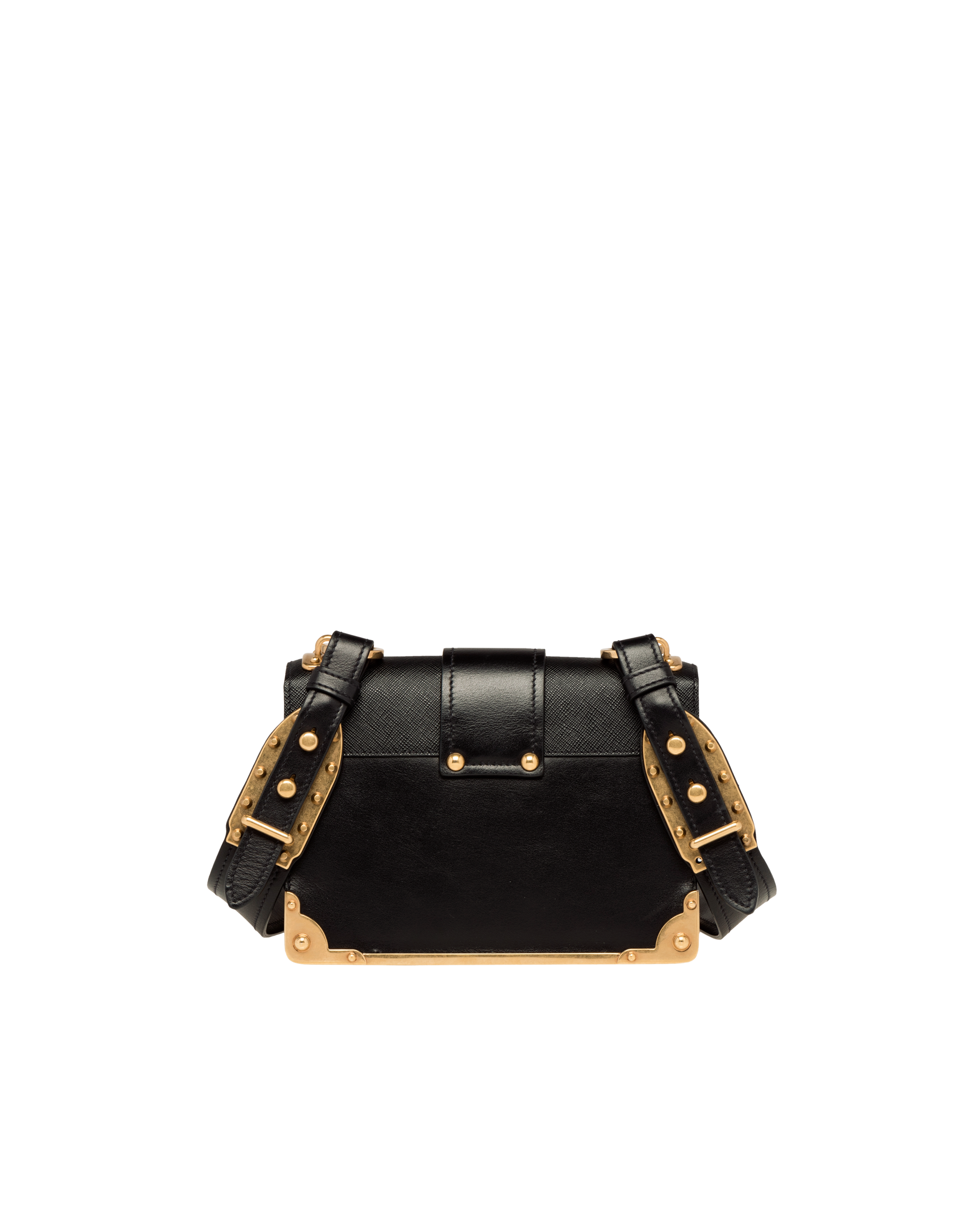 prada cahier studded leather bag