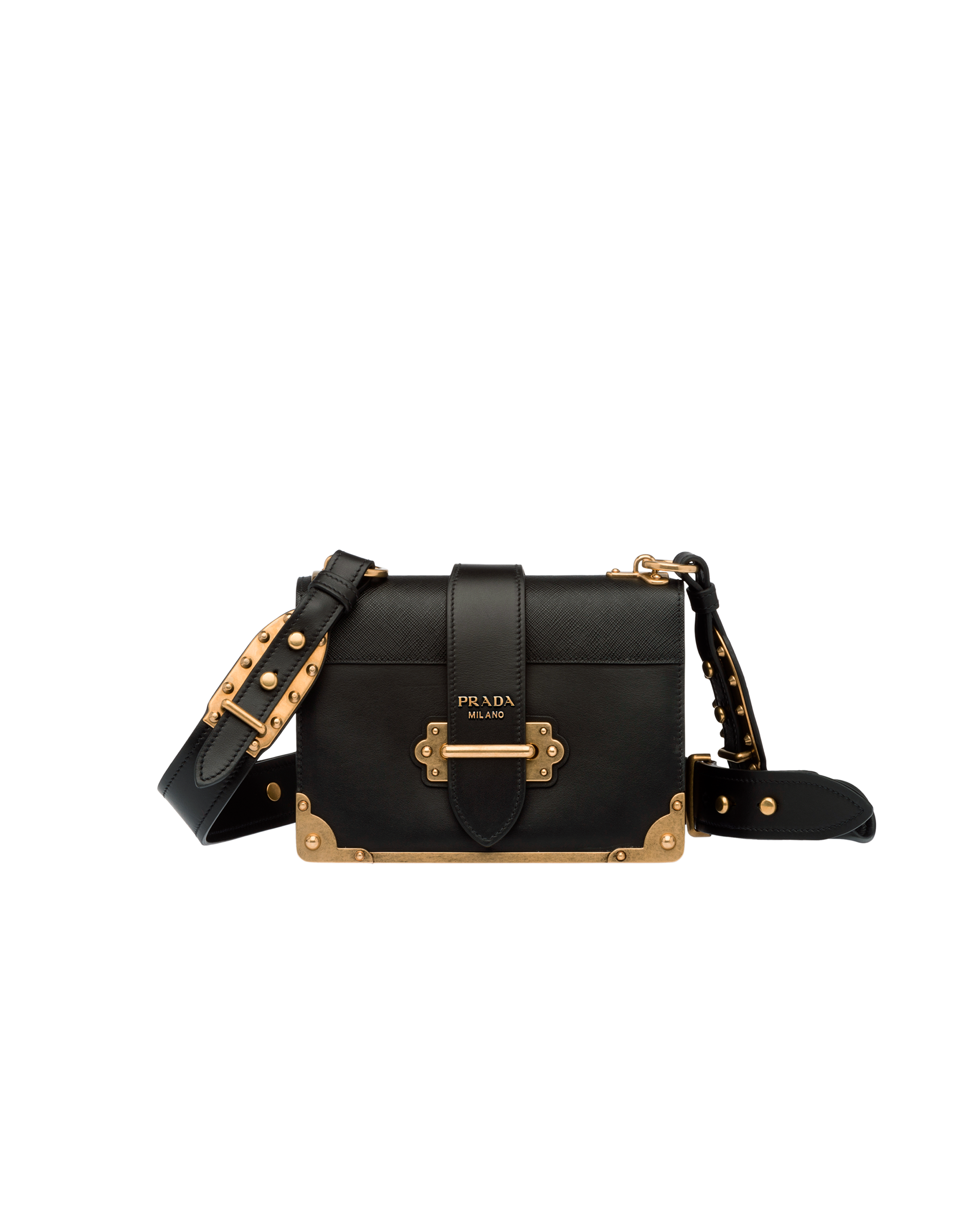 Prada cahier large sales leather bag