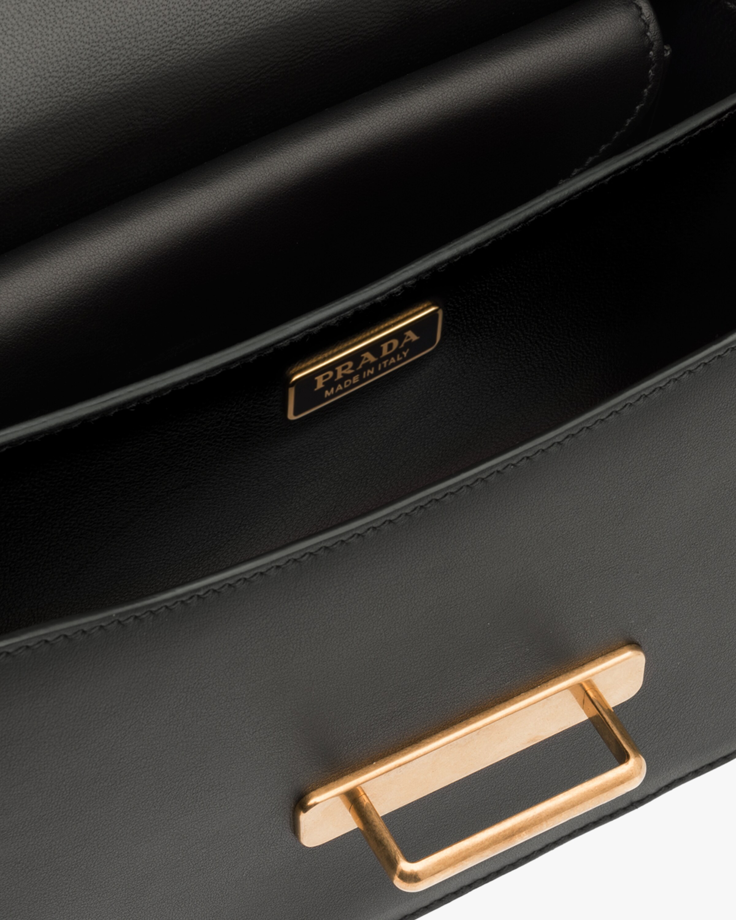 Black Leather Prada Cahier Bag | Prada