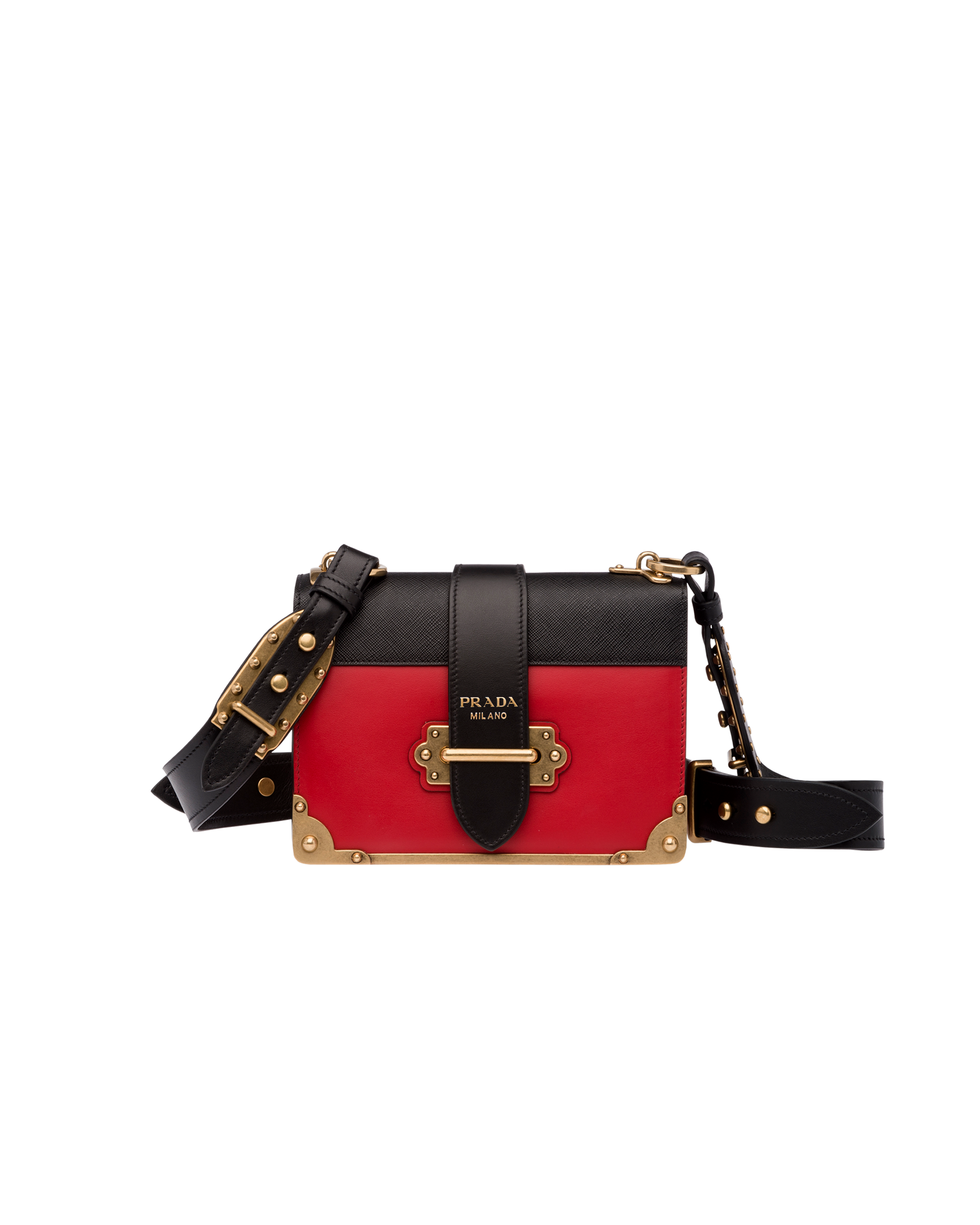 prada shoulder bag red