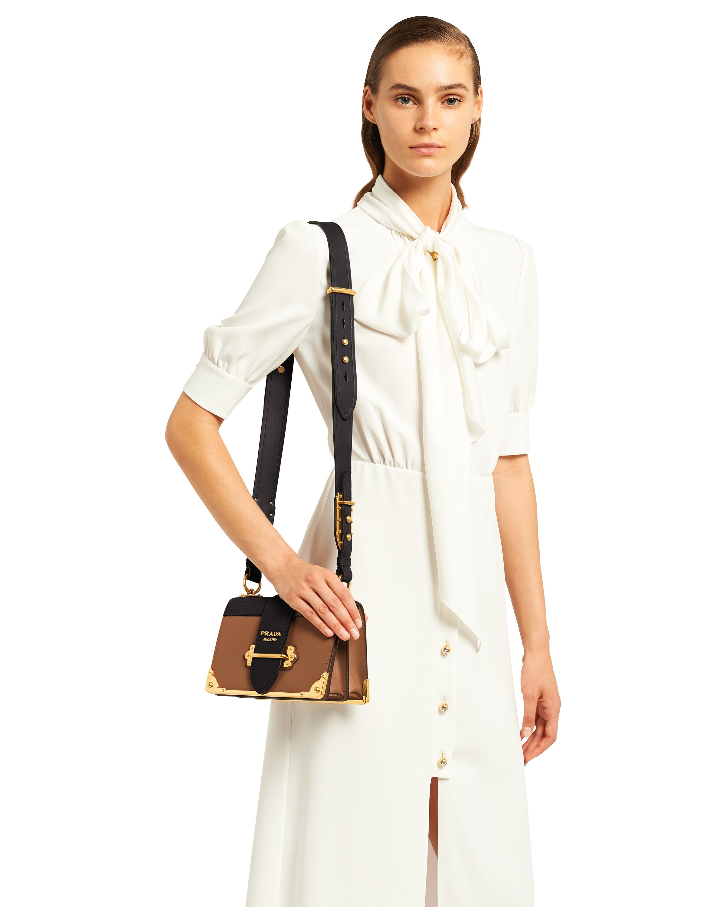 Leather Prada Cahier Bag Prada