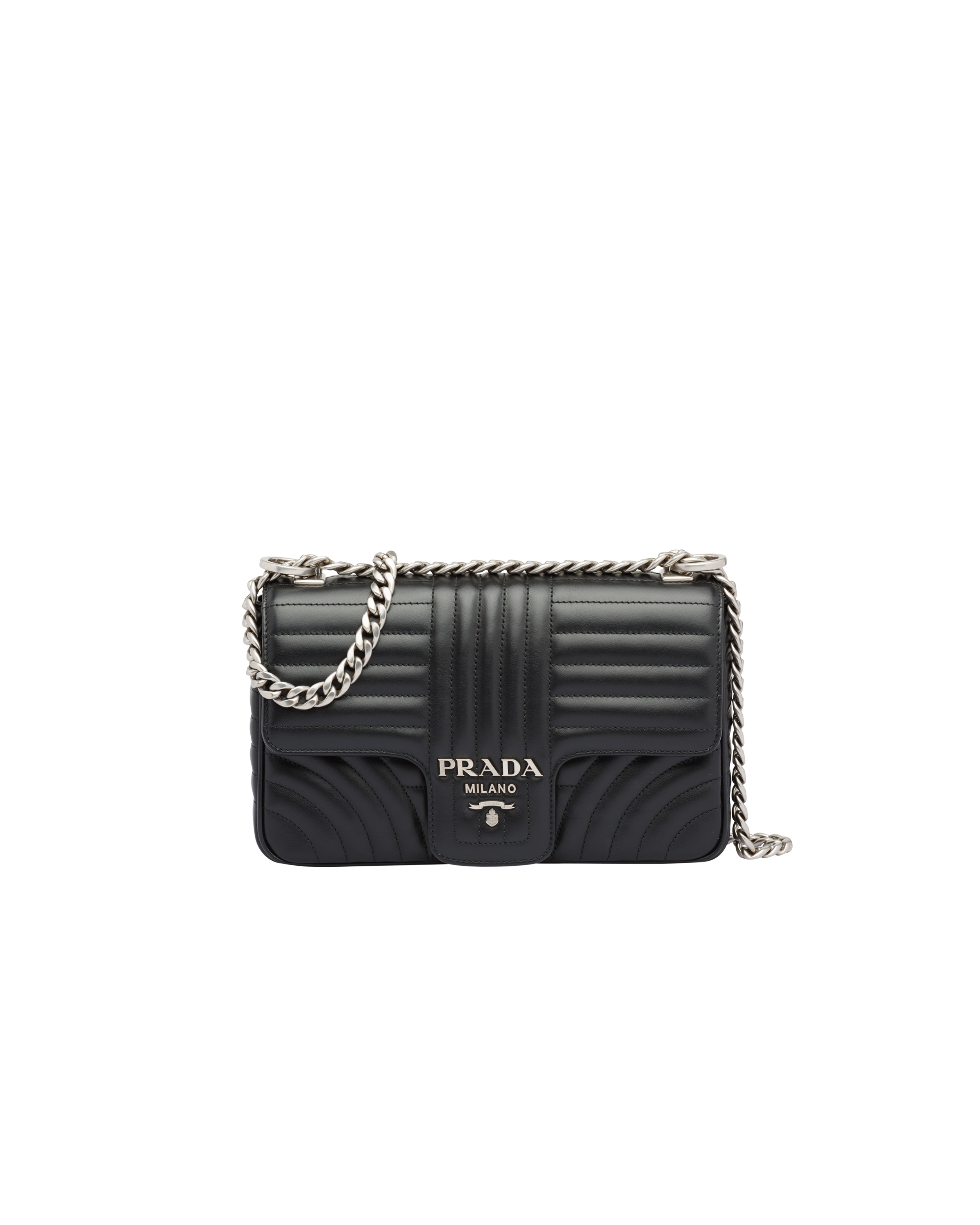 Prada Black Leather Handbag 2024 favors
